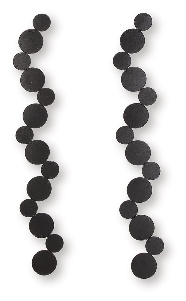 Vinler - Accent Mirror Set (Set of 2) - Black - Best Buy Furniture