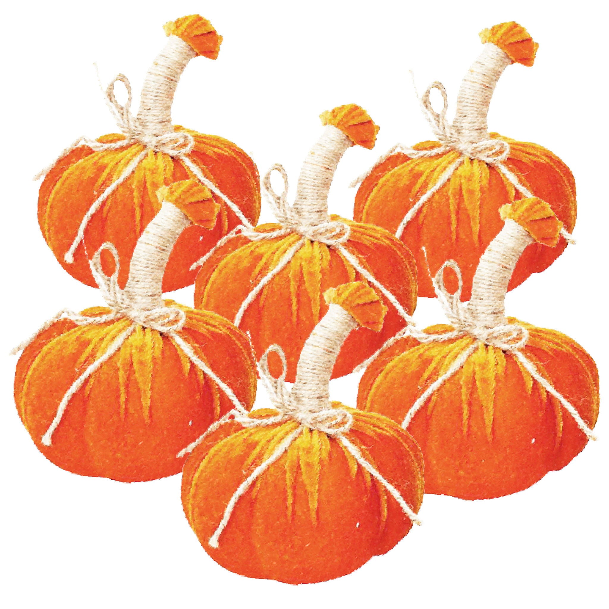 Pumpkin Ornament For Holiday Harvest Festival Fall Festival & Thanksgiving (Set of 6) - Best Buy Furniture