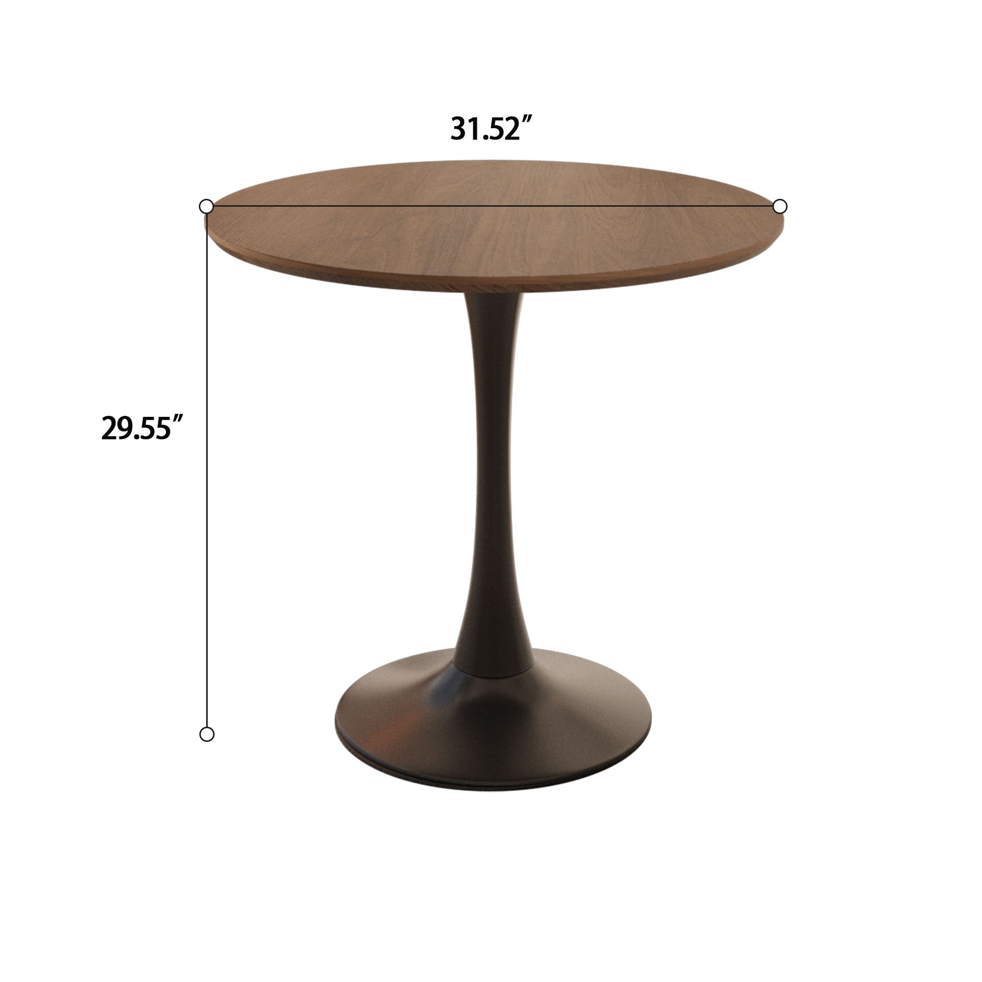 Round Dining Table Set With Tulip Design And 2 Chairs - Best Buy Furniture