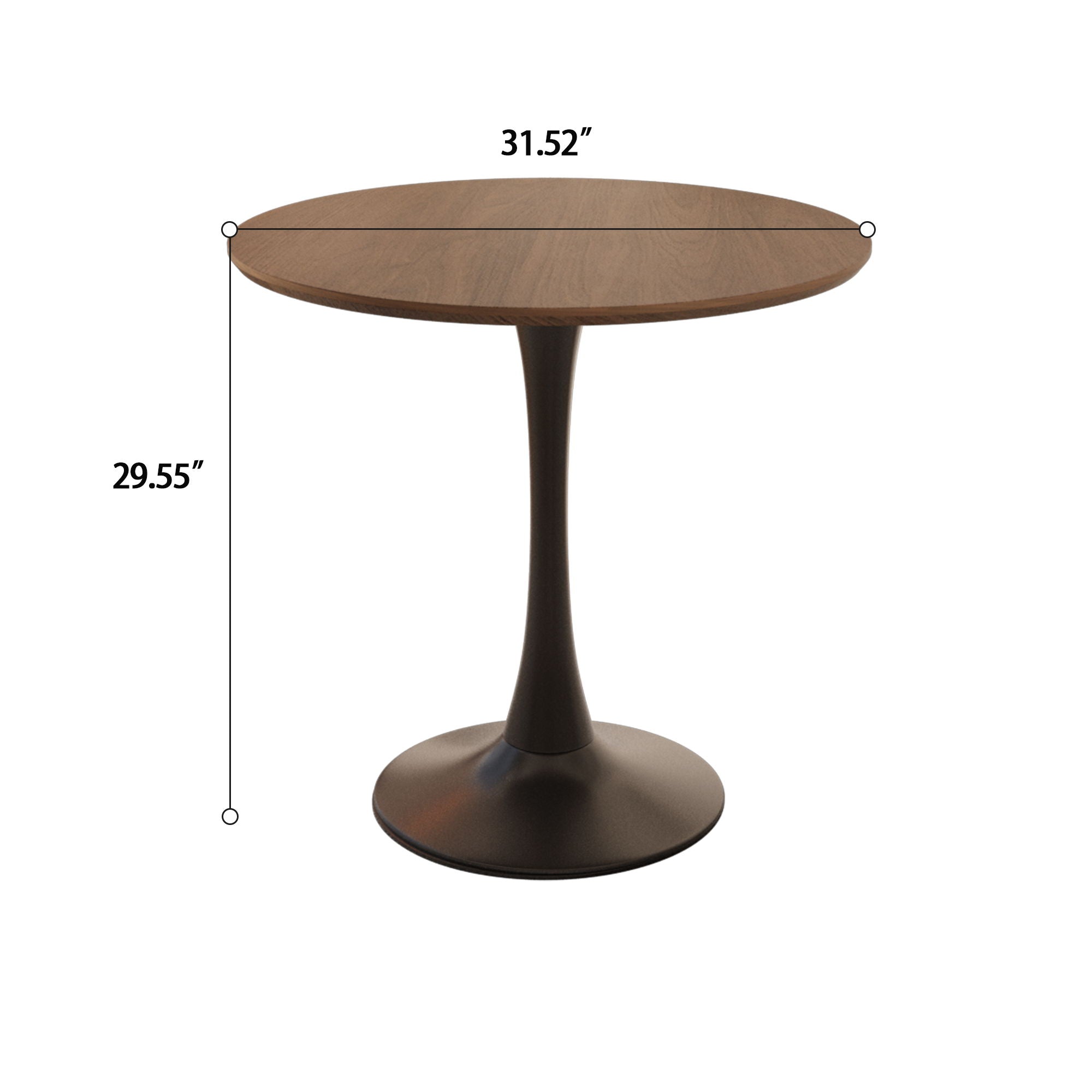 Round Dining Table Set With Tulip Design And 2 Chairs - Best Buy Furniture