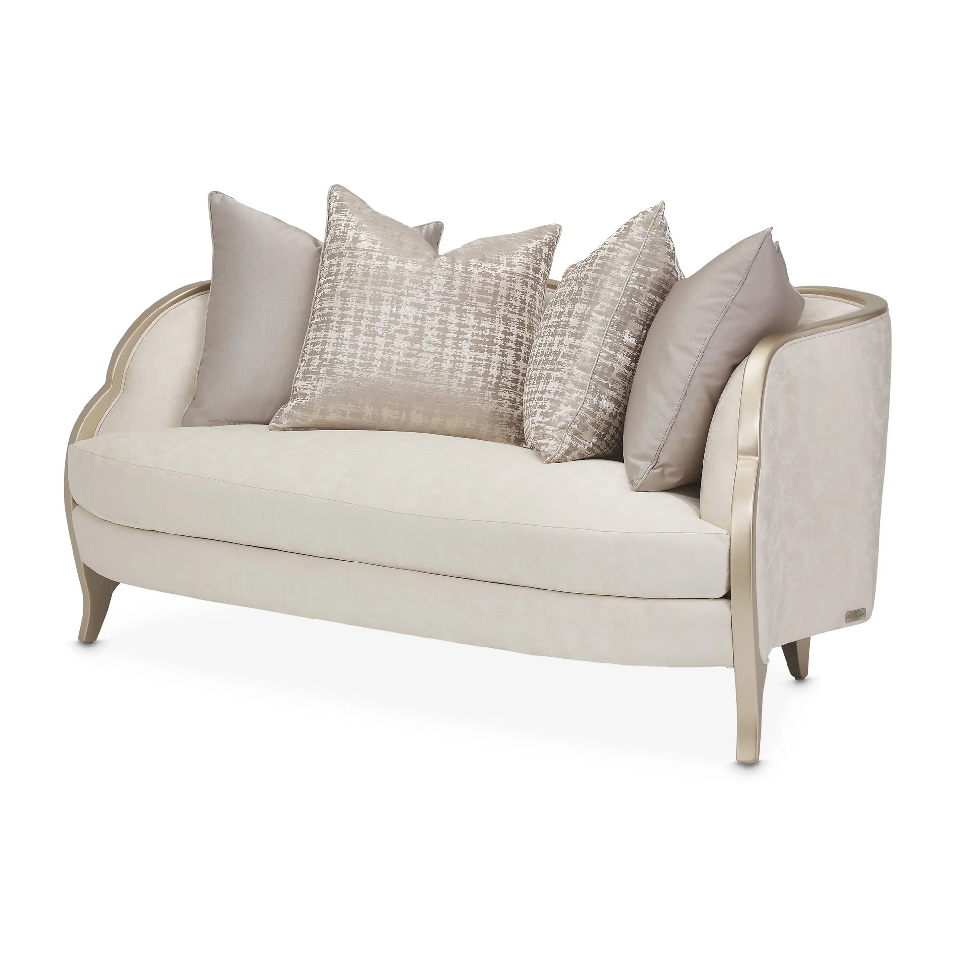 Malibu Crest - Loveseat - Cloud White / Chardonnay - Best Buy Furniture