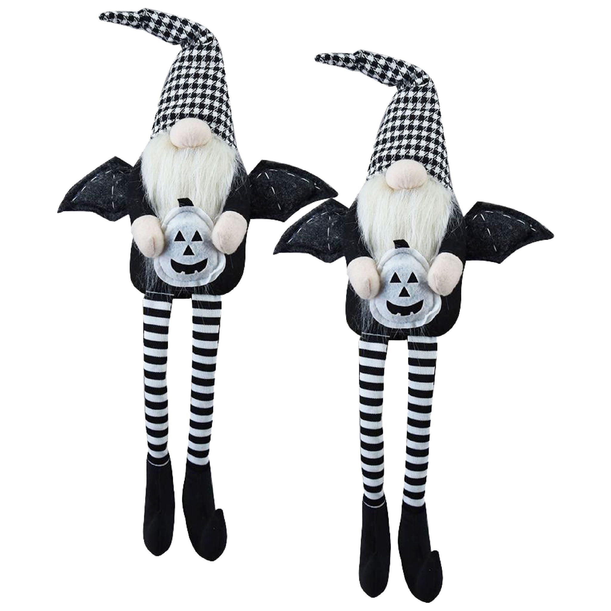 Sitting Gnome With Wings & Plaid Hat, For Halloween Decor - Best Buy Furniture