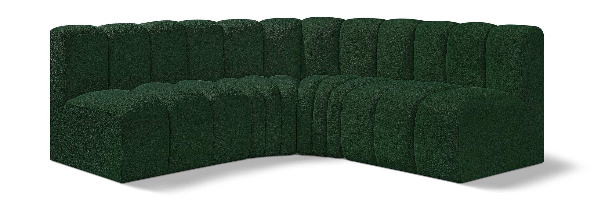 Arc - Boucle Fabric 4 Piece Corner Modular Sofa - Best Buy Furniture