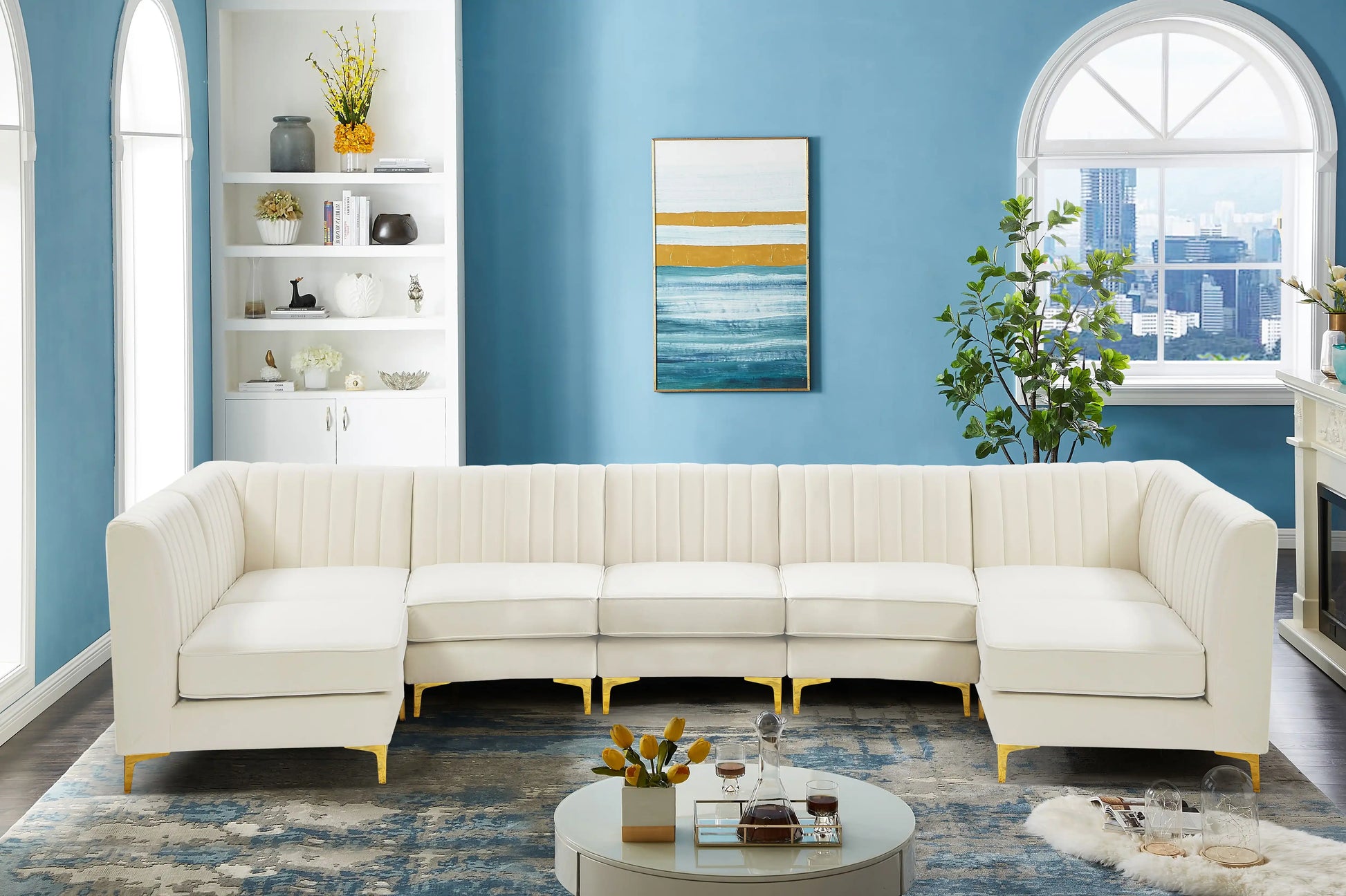 Alina - 7 Piece Modular Sectional - Best Buy Furniture