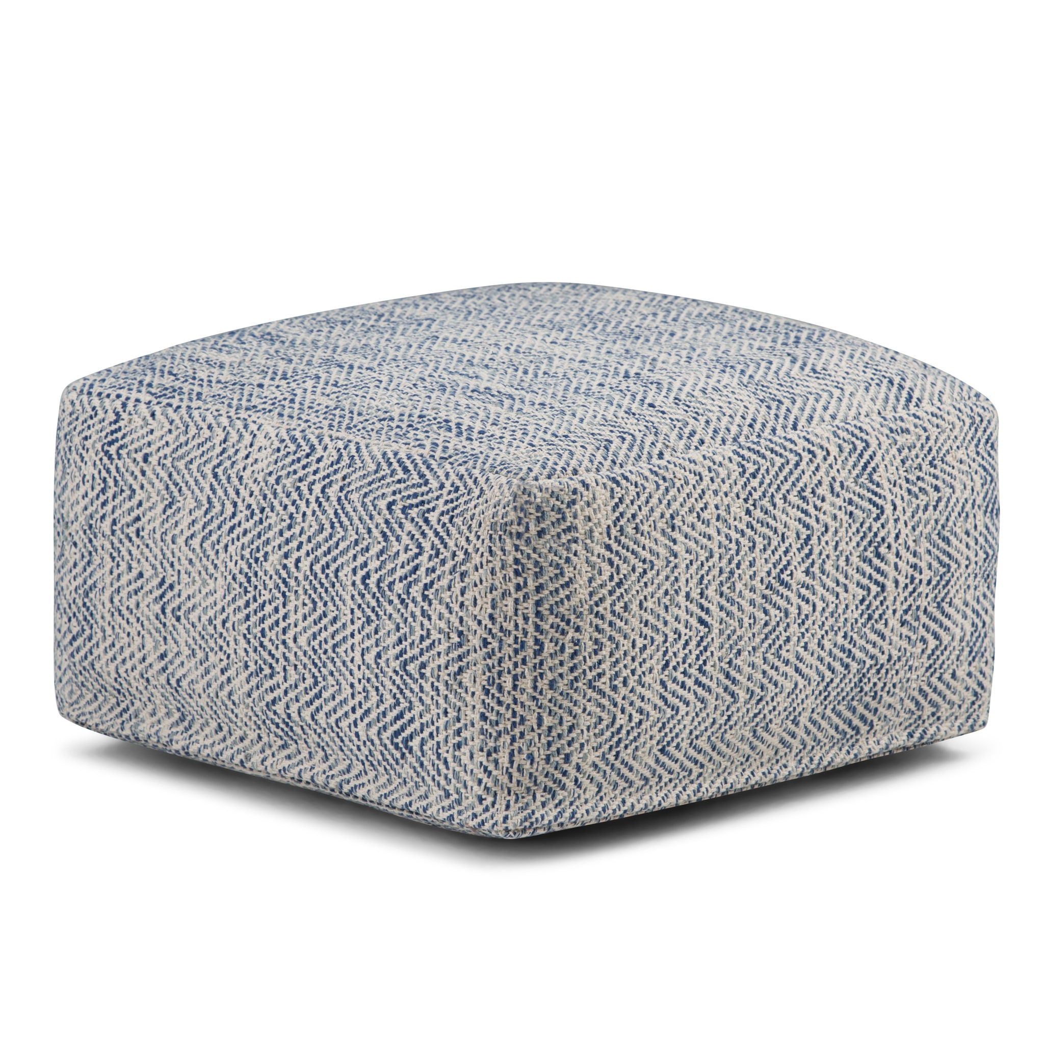 Nate - Handcrafted Square Pouf - Best Buy Furniture
