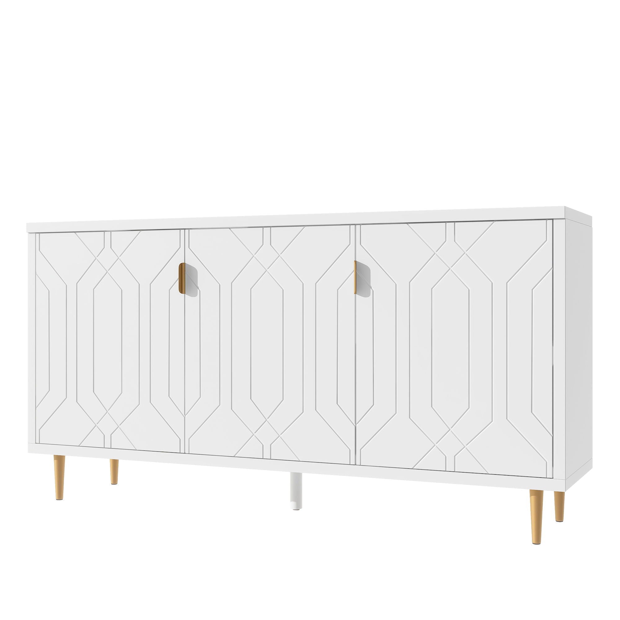 Modern TV Stand With 3 Doors And Adjustable Shelves - Best Buy Furniture