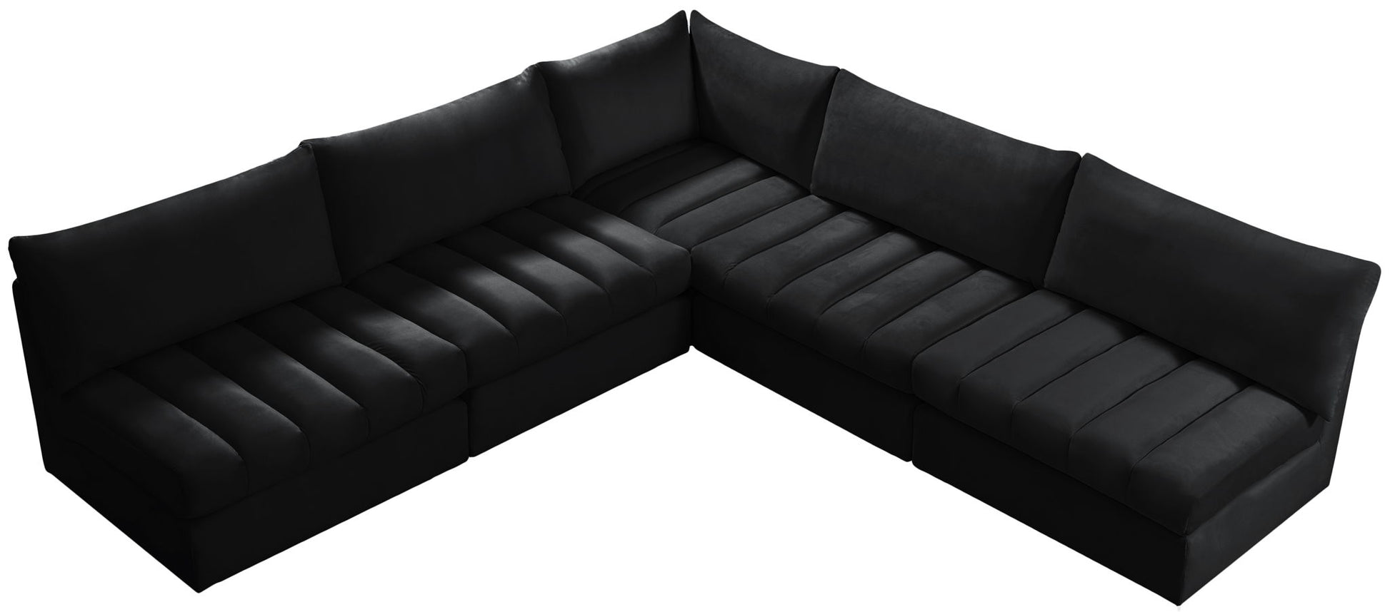 Jacob - Modular Corner Armless Sectional 5 Piece - Best Buy Furniture
