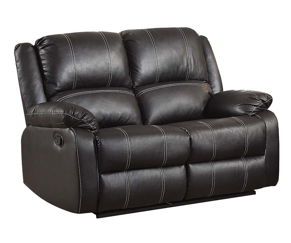 Zuriel - Synthetic Leather Recliner Loveseat - Best Buy Furniture