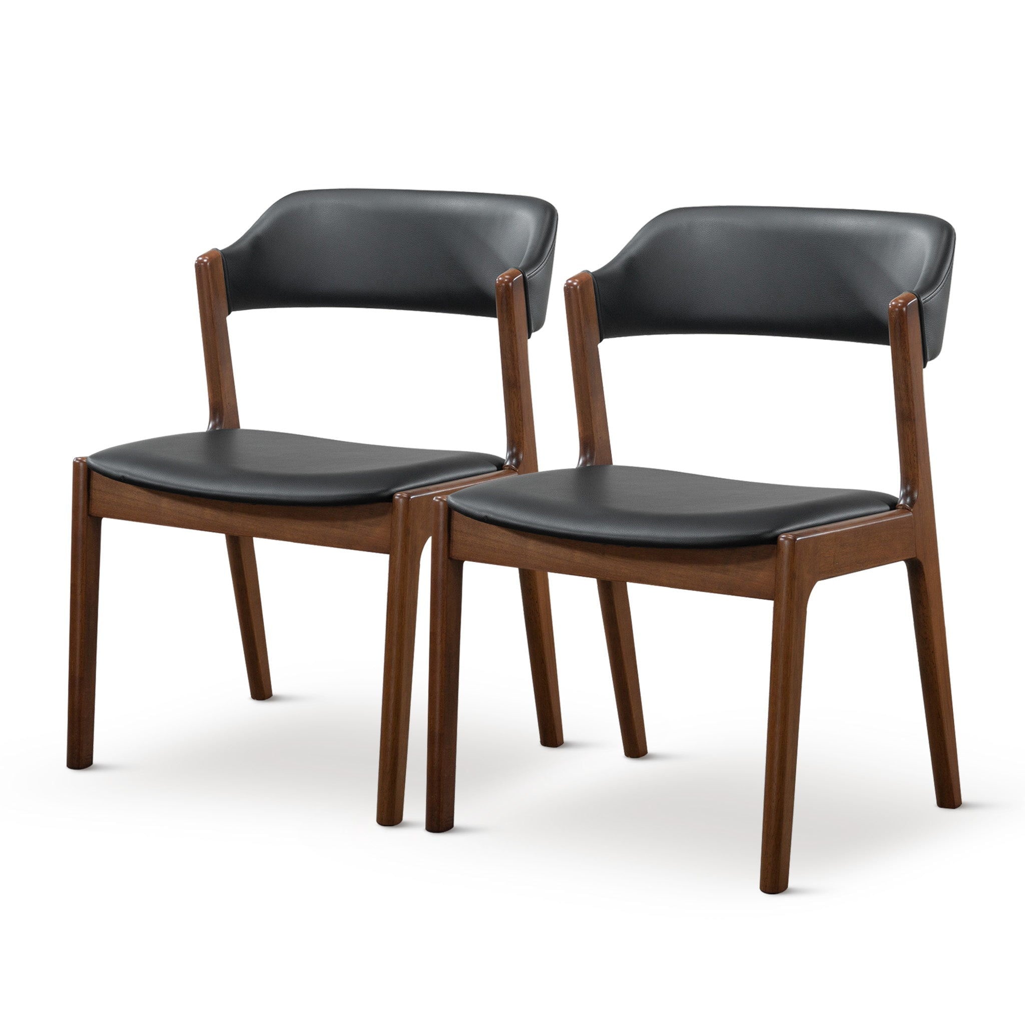 Enzo - Dining Chair (Set of 2) - Black / Brown - Best Buy Furniture