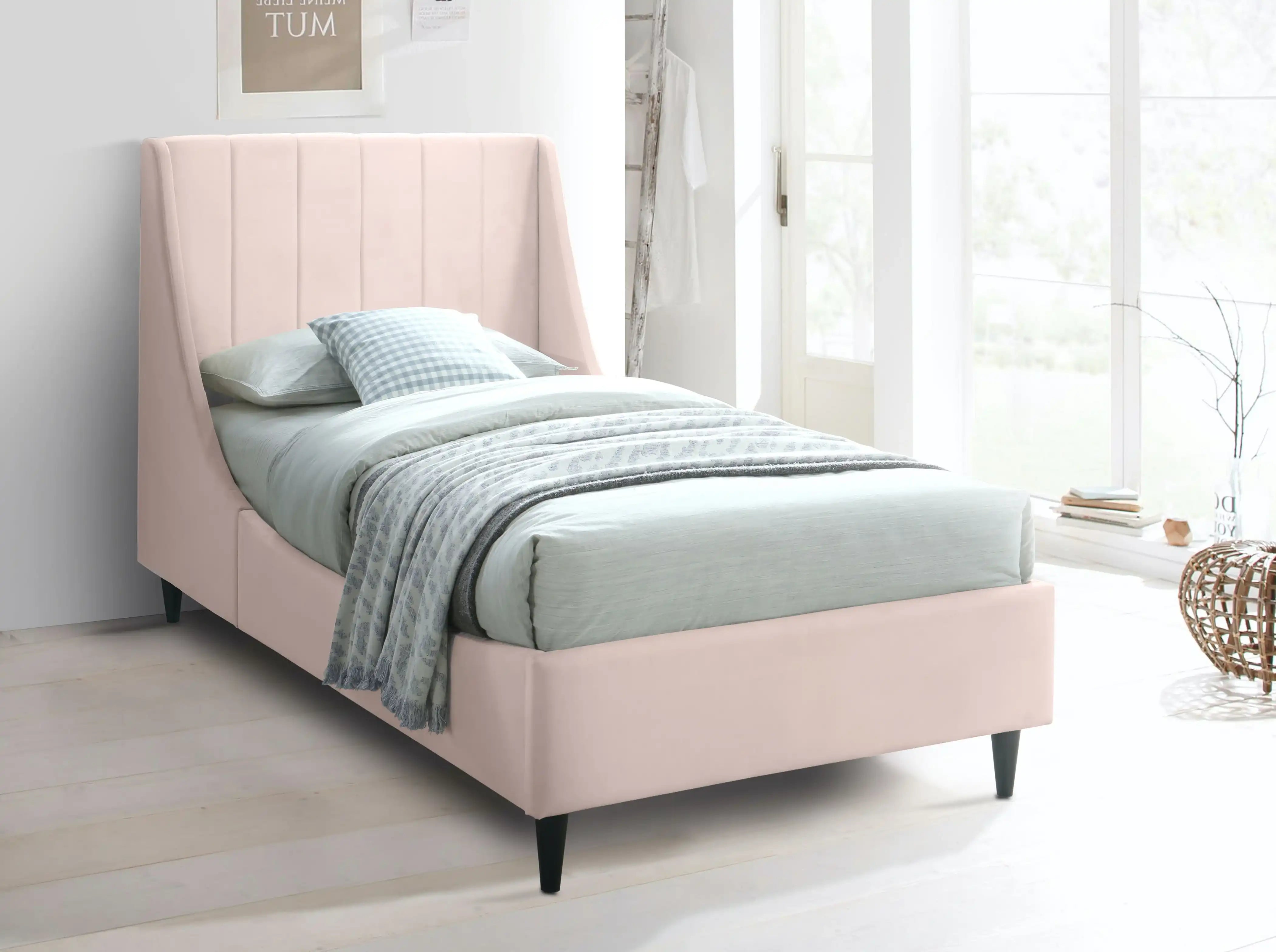 Eva - Velvet Bed - Best Buy Furniture
