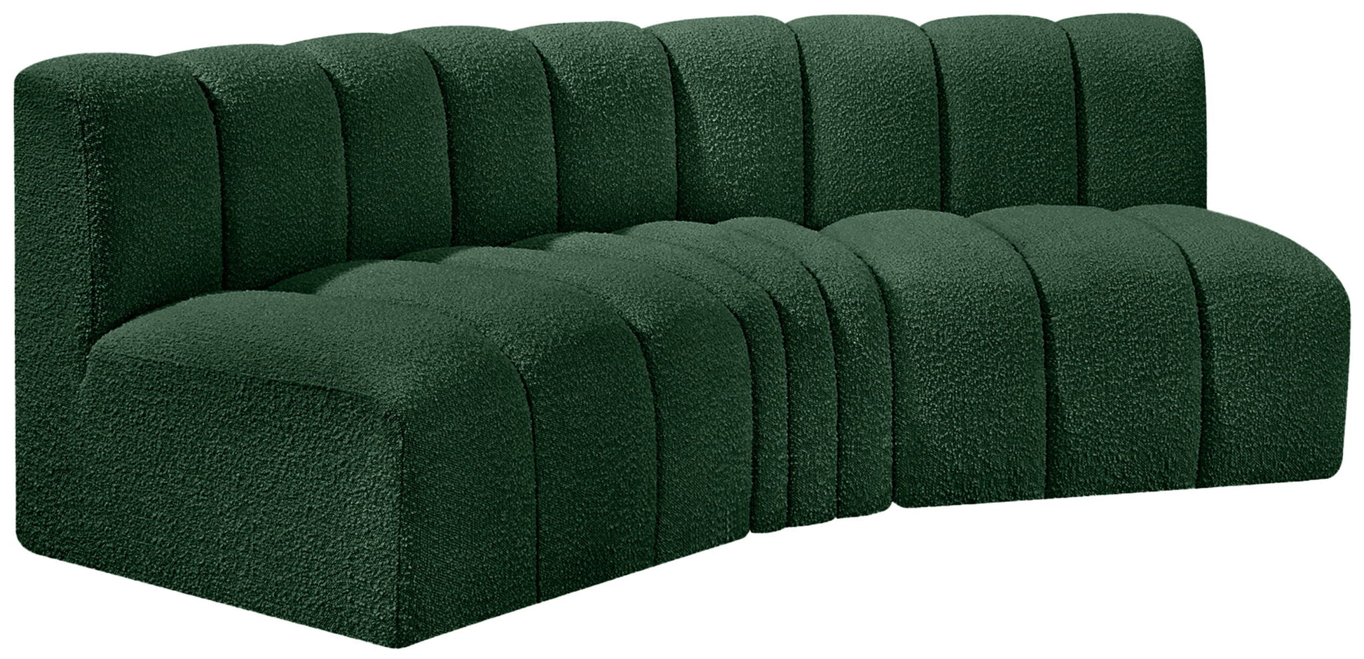 Arc - Boucle Fabric 3 Piece Modular Corner Sofa - Best Buy Furniture