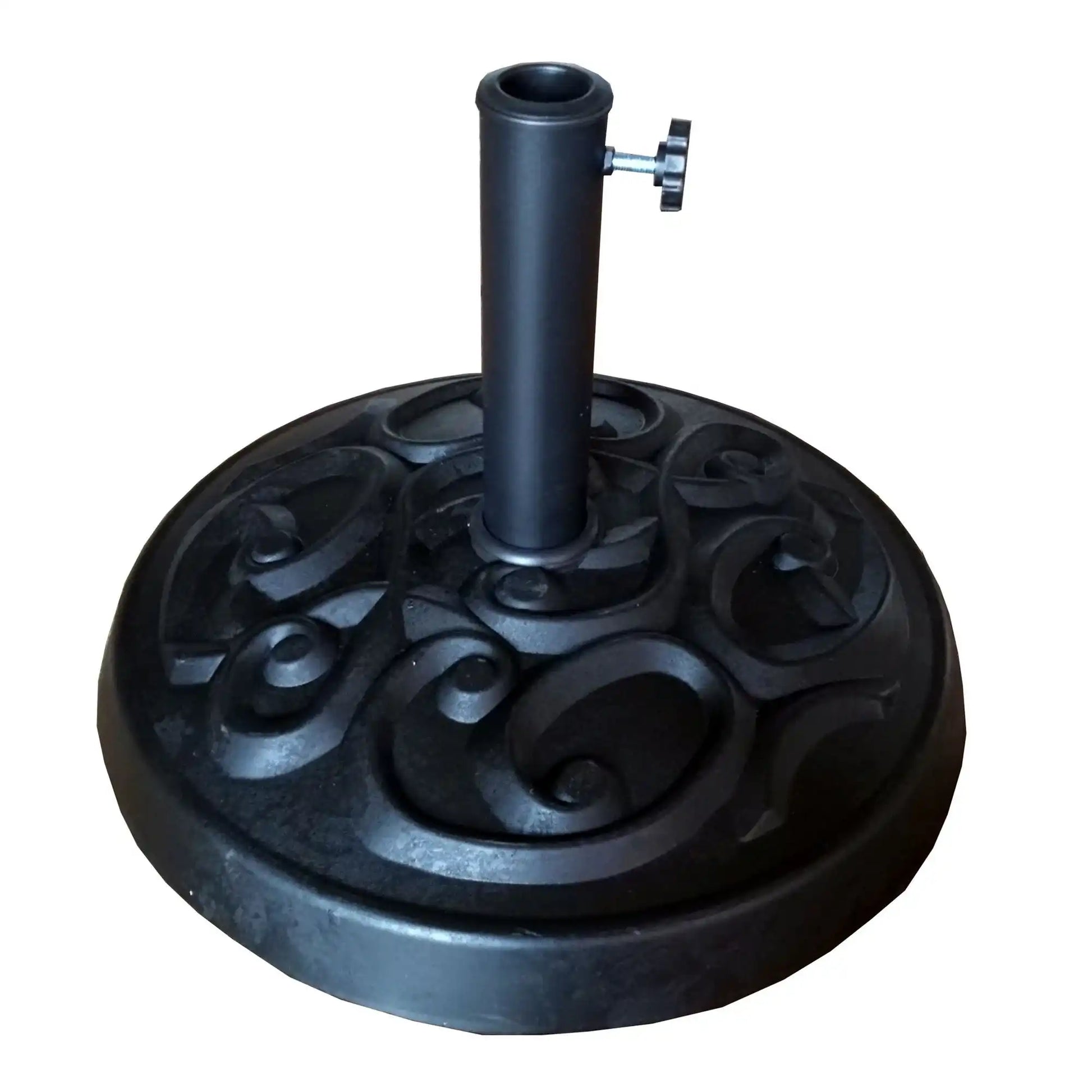 Rust-Resistant Resin Umbrella Base - Black - Best Buy Furniture