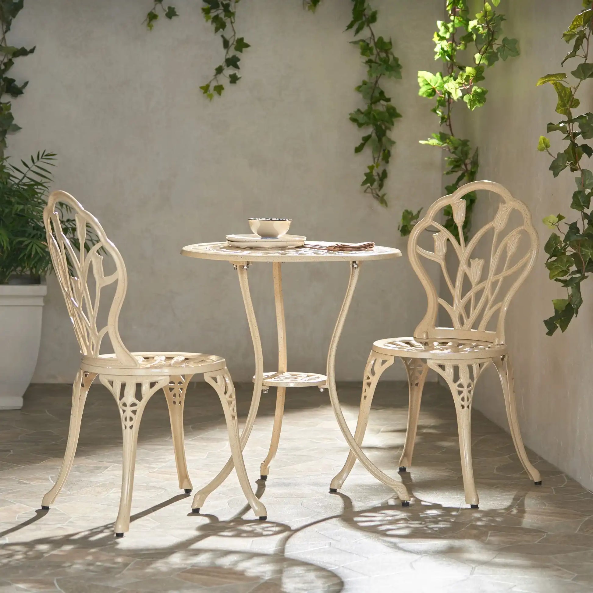 Nassau - Cast 3 Piece Bistro Set - Best Buy Furniture