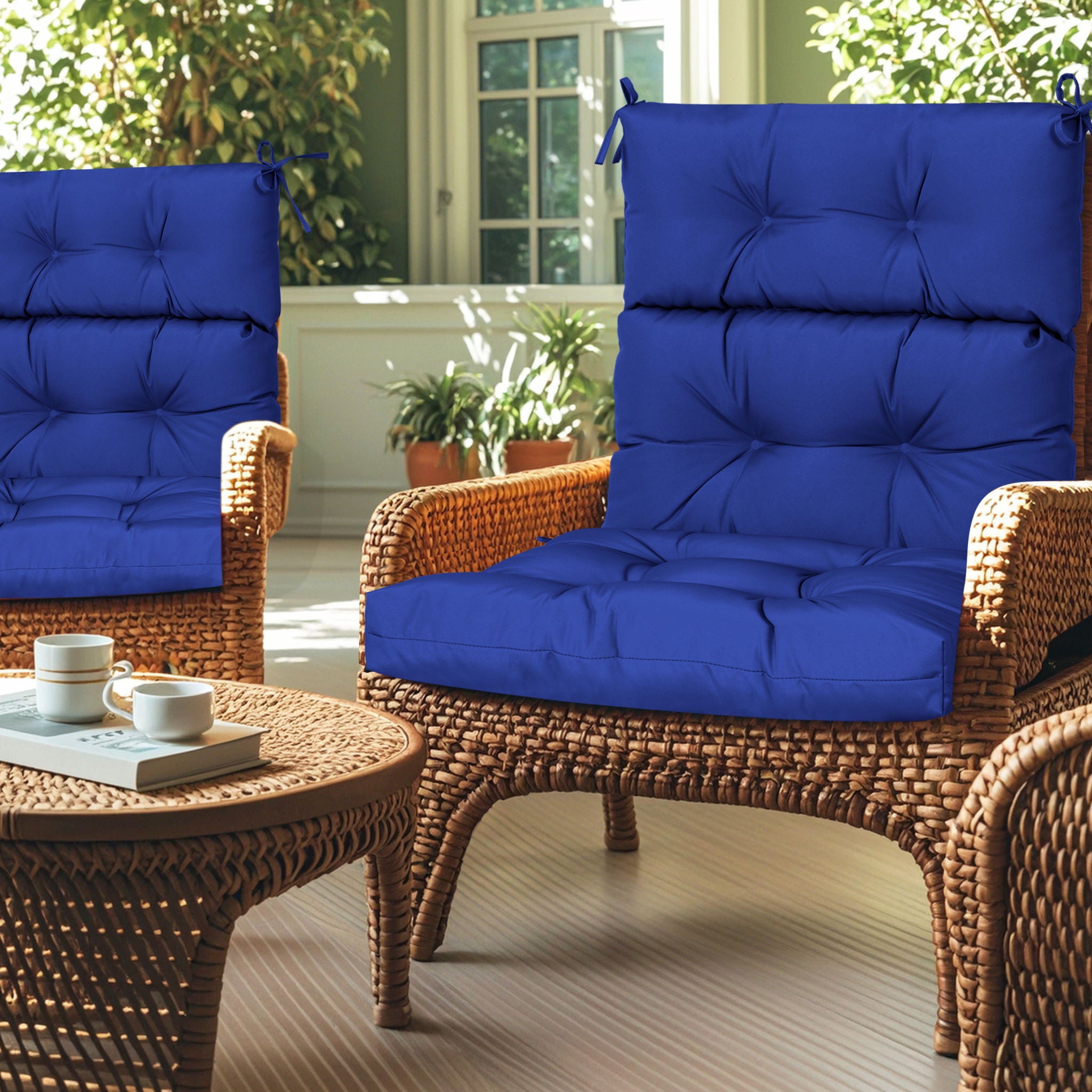 2 Piece High Back Patio Chair Cushion Set - Best Buy Furniture