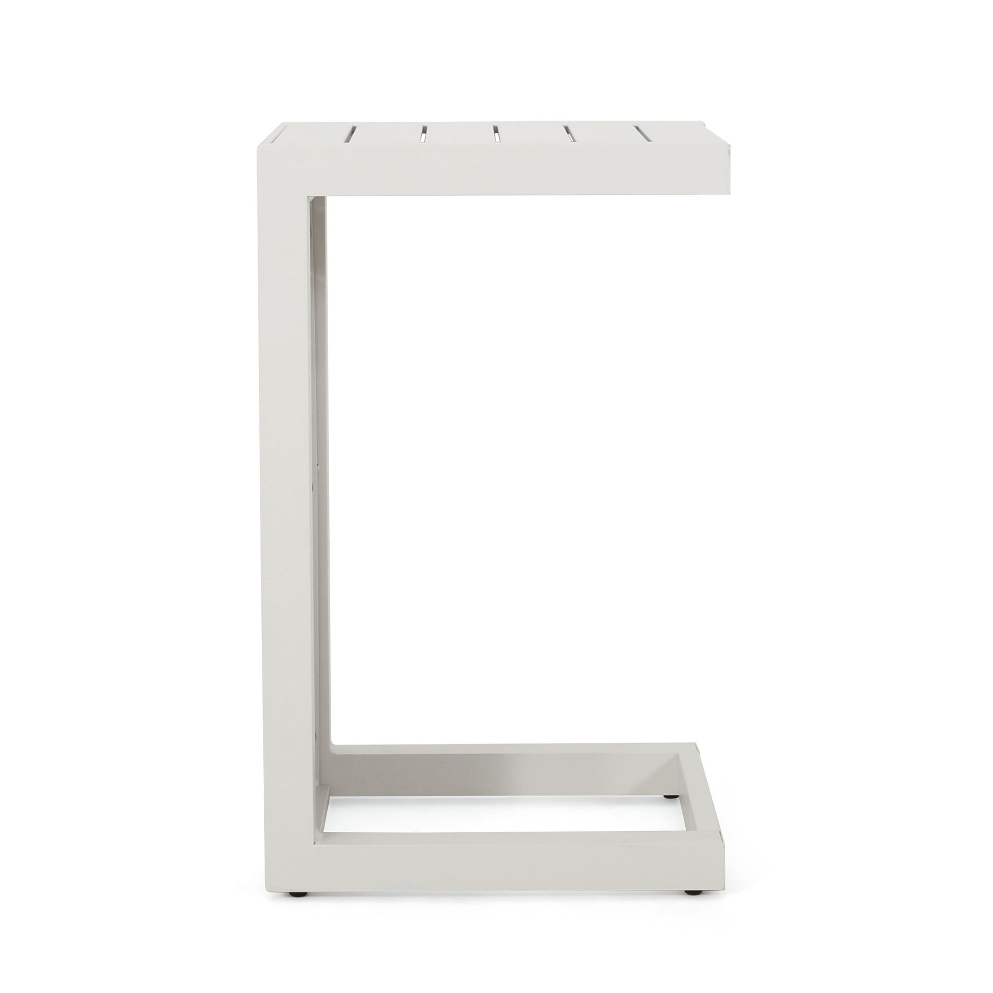 Aluminum Outdoor C - Shaped Side Table For Patio - Best Buy Furniture