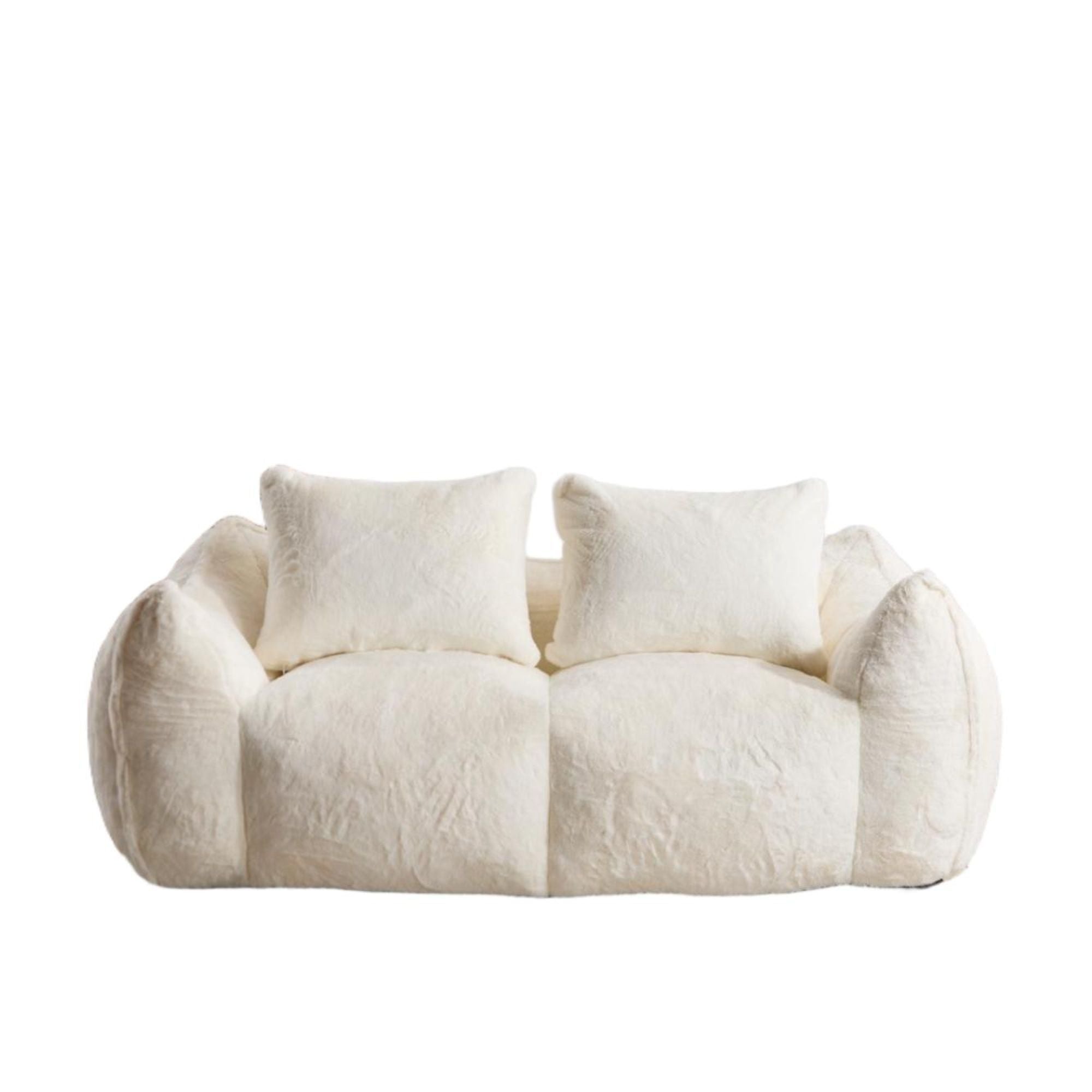 Giant Bean Bag Couch, Ultra Soft Fluffy Loveseat For Living Room - Best Buy Furniture