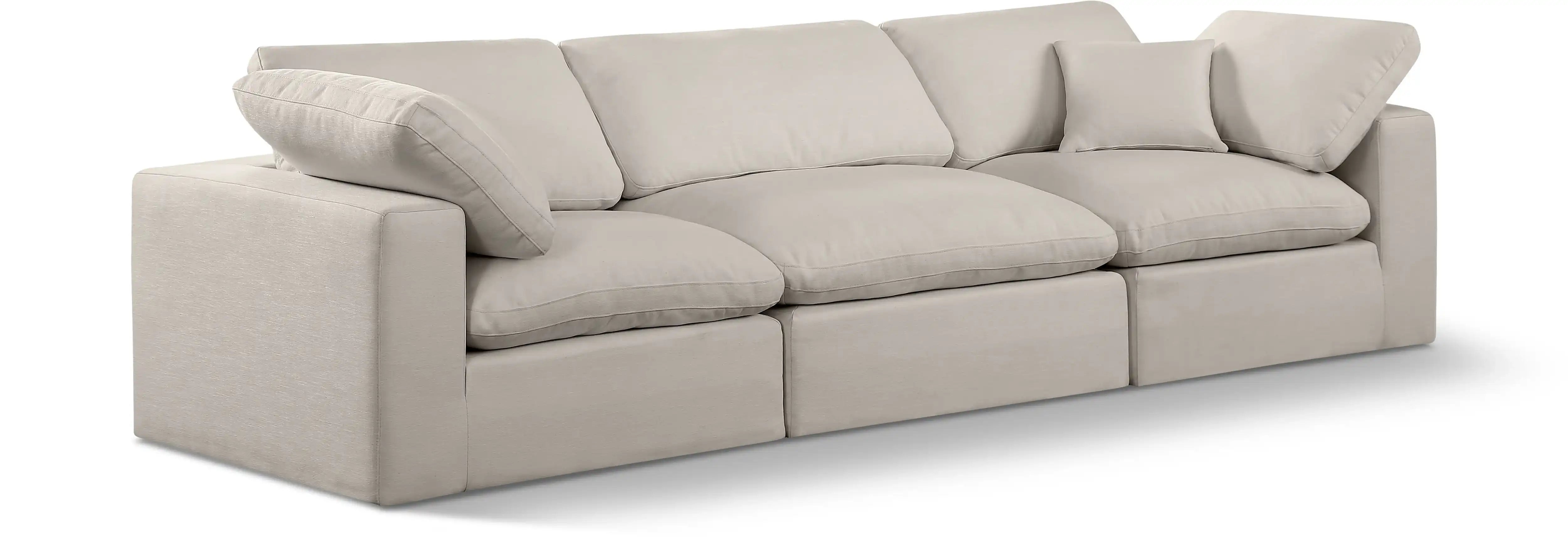 Comfy - Linen Modular Sofa 3 Seats - Best Buy Furniture