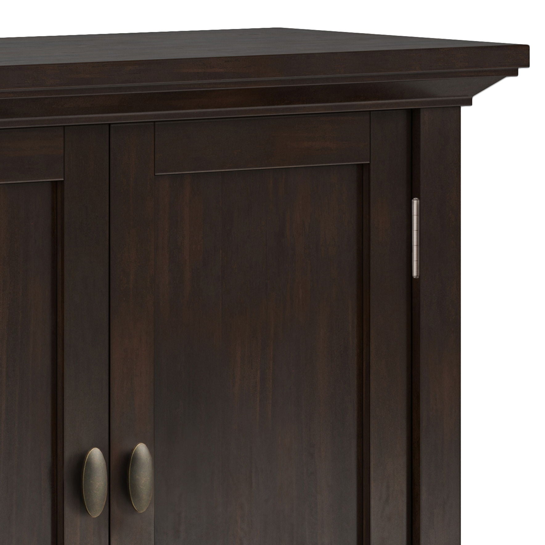 Redmond - Low Storage Cabinet - Brunette Brown - Best Buy Furniture