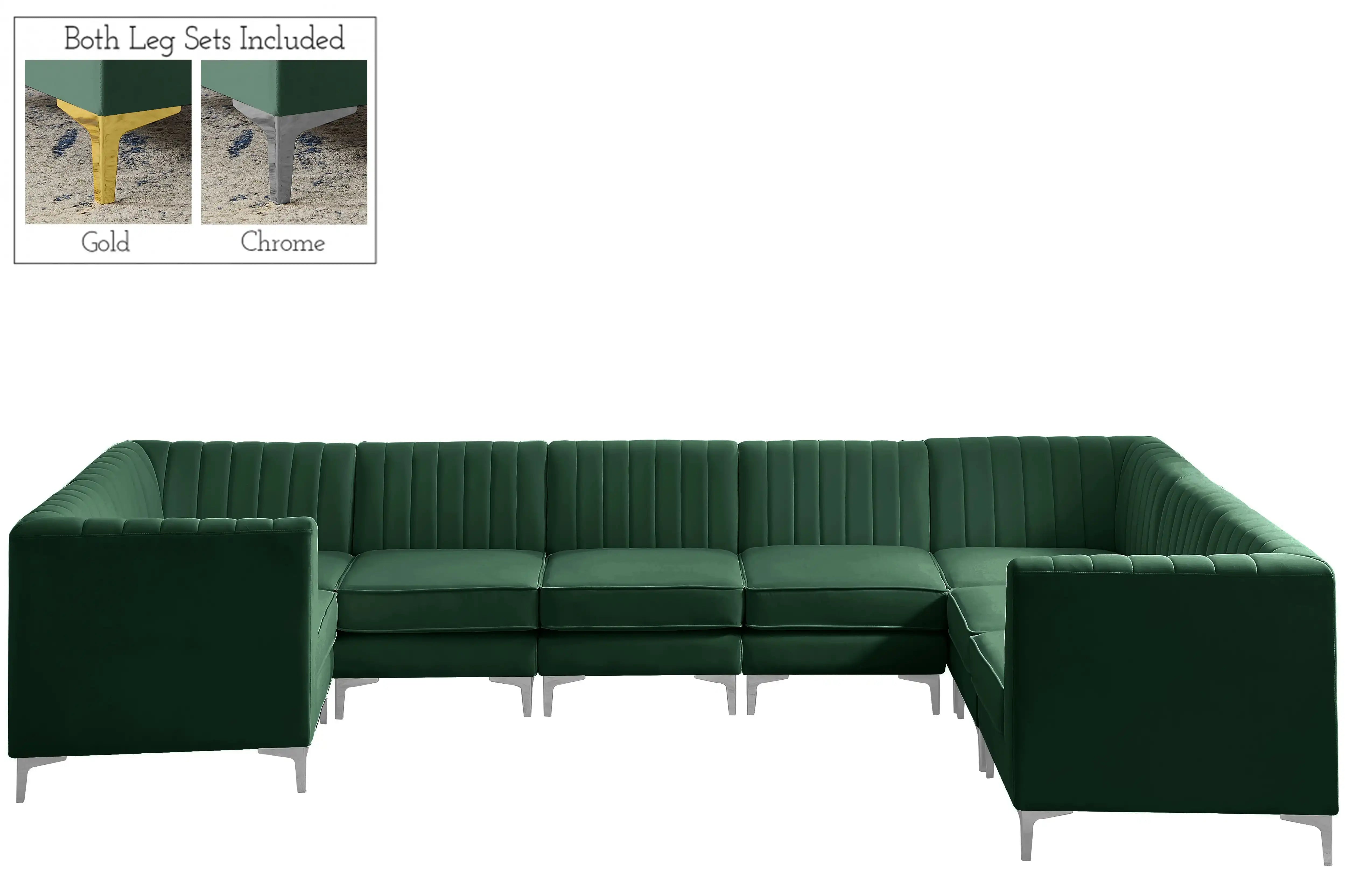 Alina - 8 Piece Modular U-Shaped Sectional - Best Buy Furniture