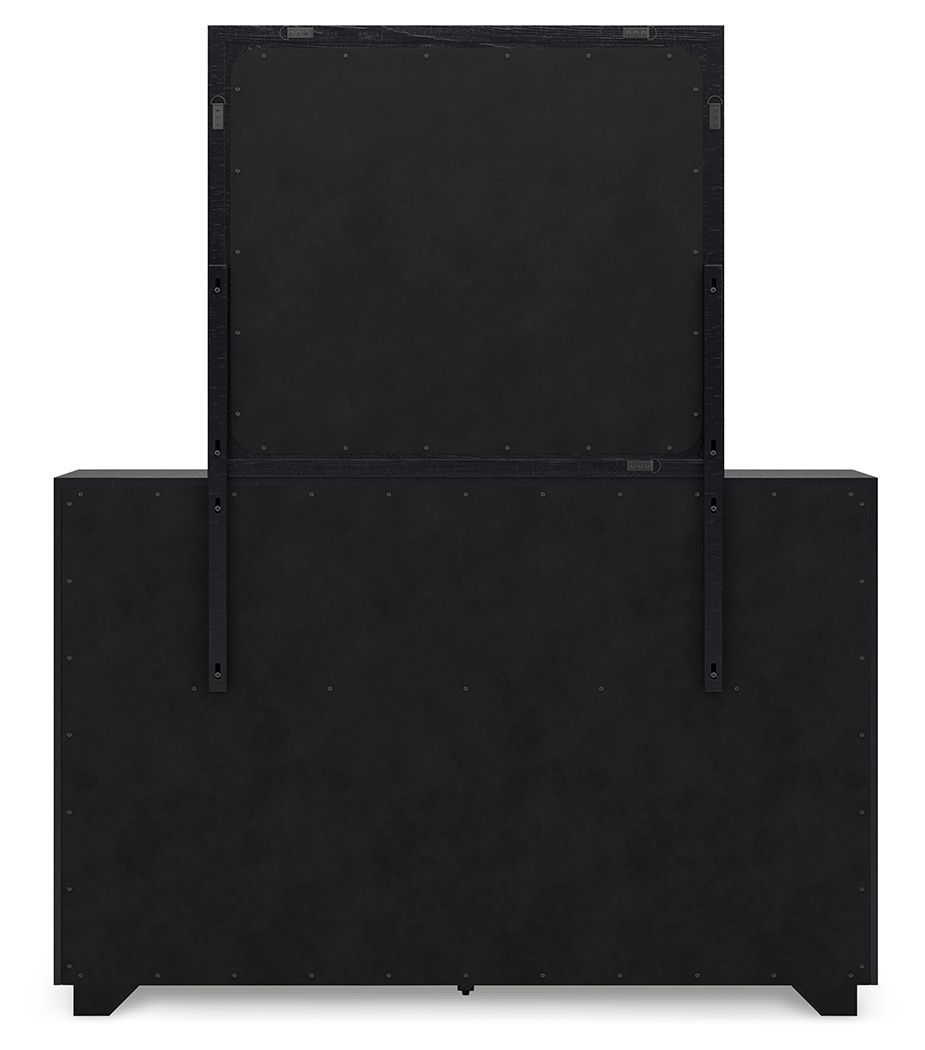 Londer - Dresser And Mirror - Black - Best Buy Furniture