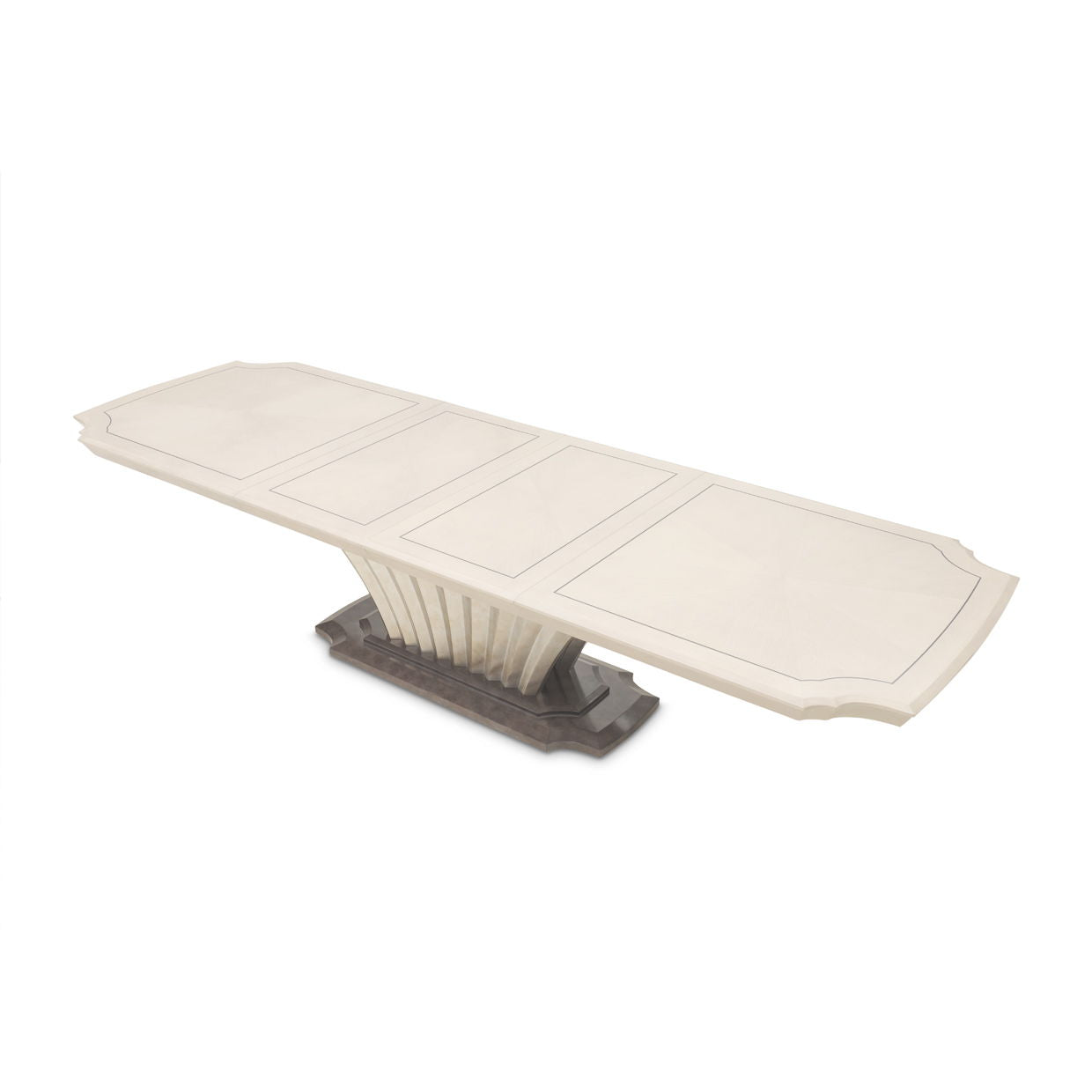 Fantosini - Pedestal Dining Table - Silver Mist - Best Buy Furniture