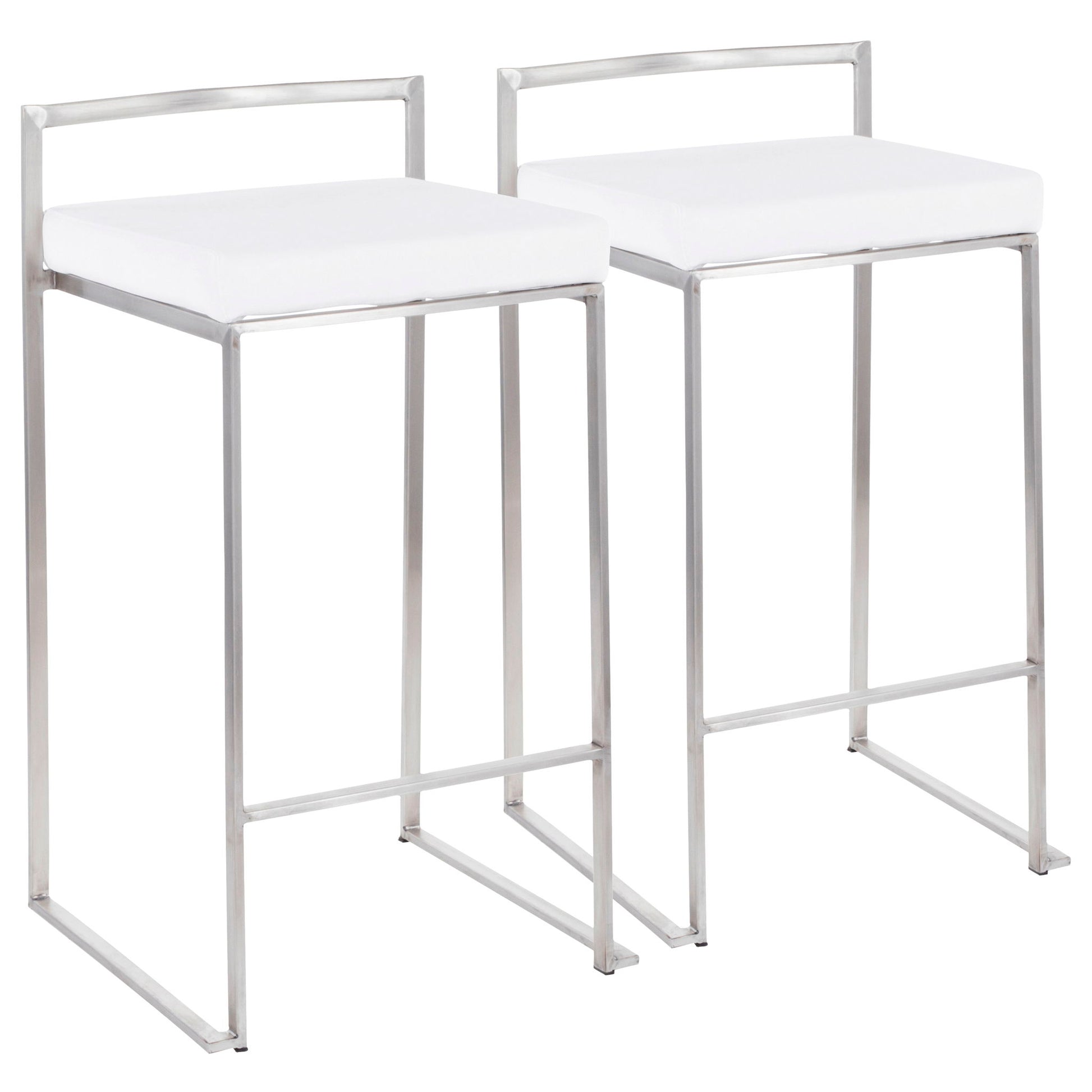Fuji - Contemporary Elegant Stackable Counter Stool Set - Best Buy Furniture