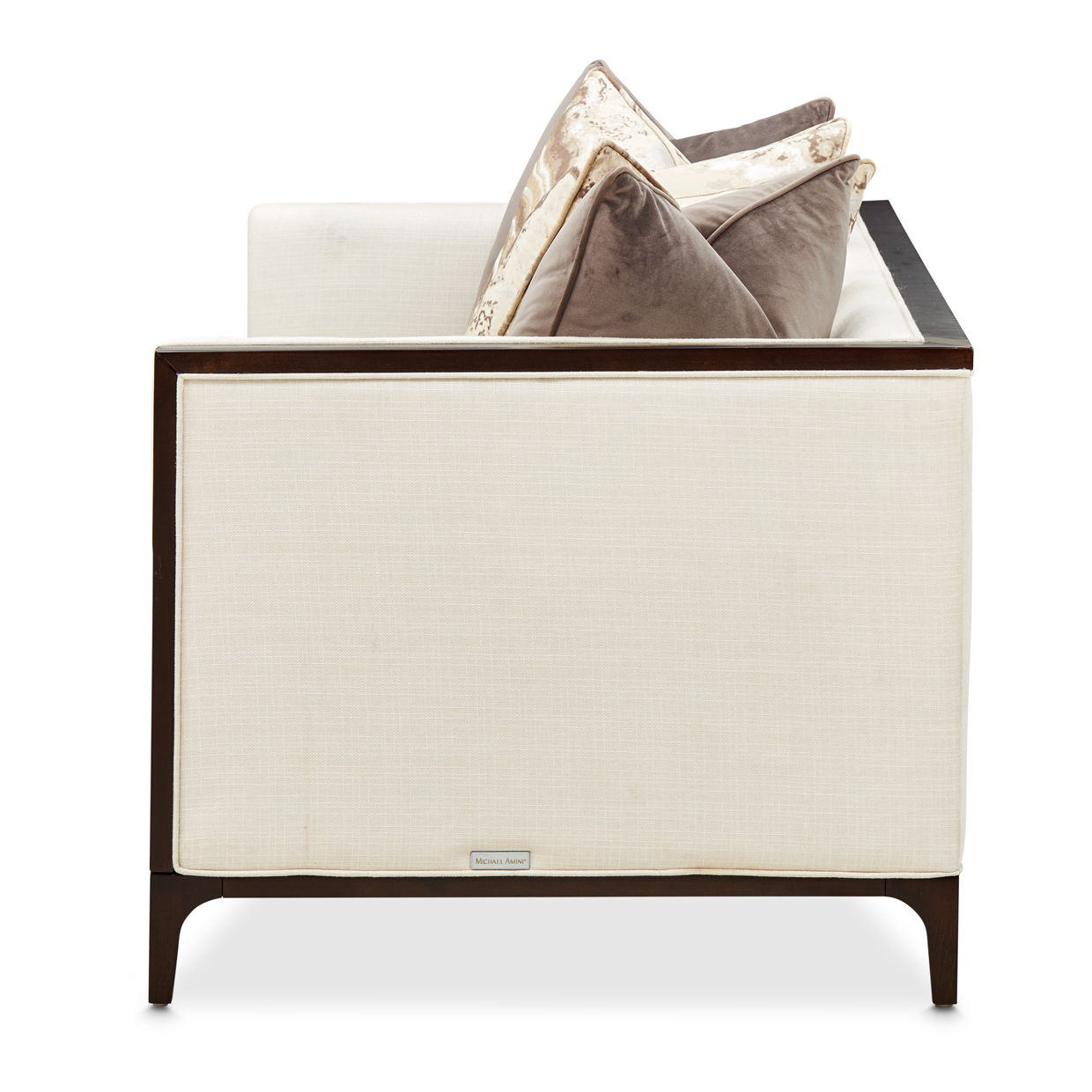 Belmont Place - Loveseat - Cream / Espresso - Best Buy Furniture