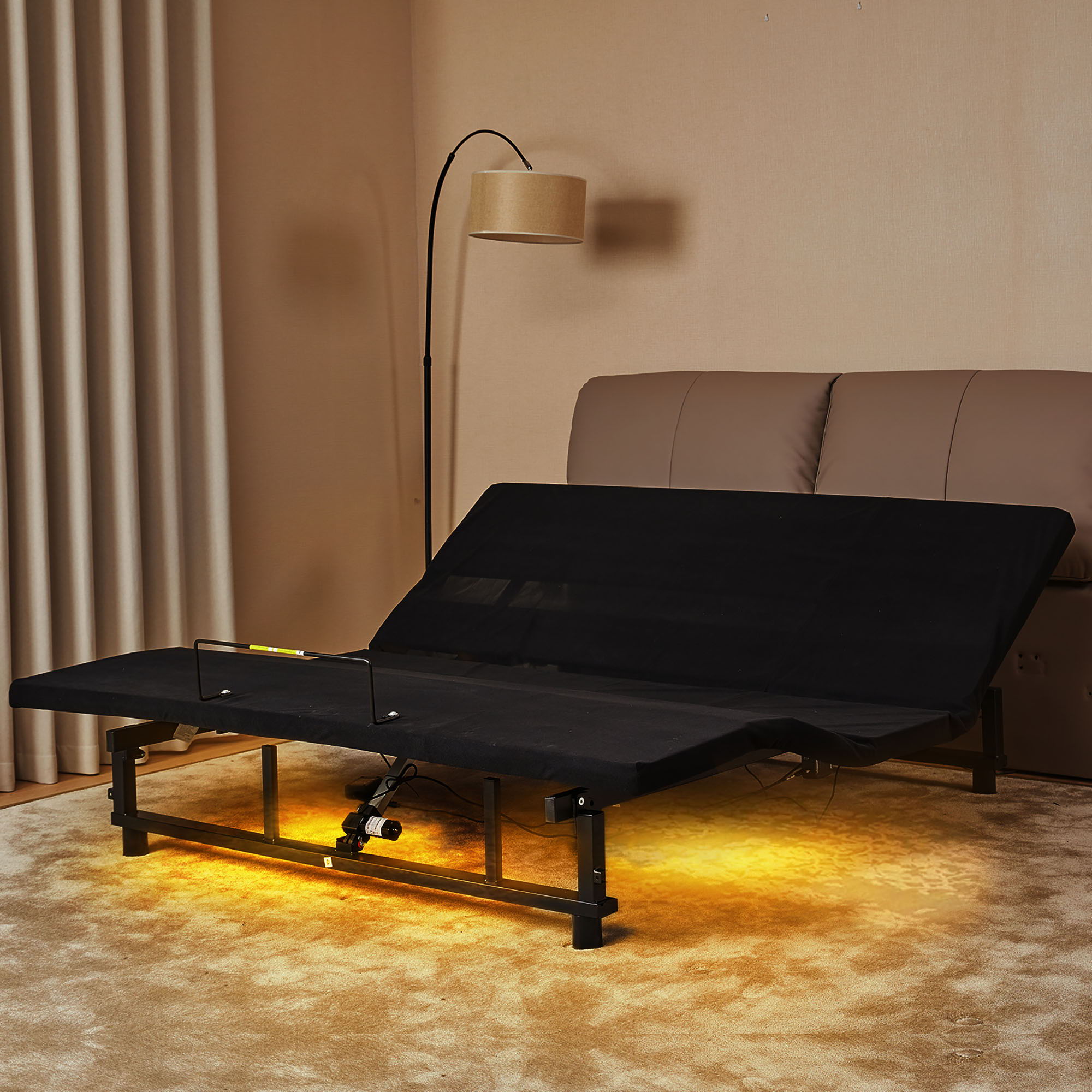 Adjustable Bed Base Frame With Head And Foot Incline Quiet Motor Zero Gravity - Best Buy Furniture