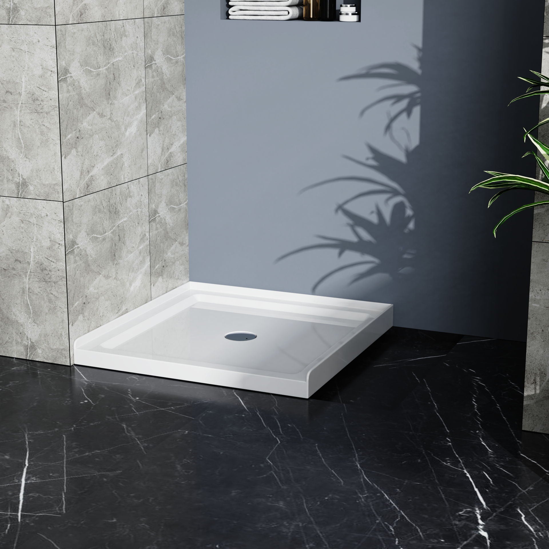 Shower Base With Centered Drain - Best Buy Furniture