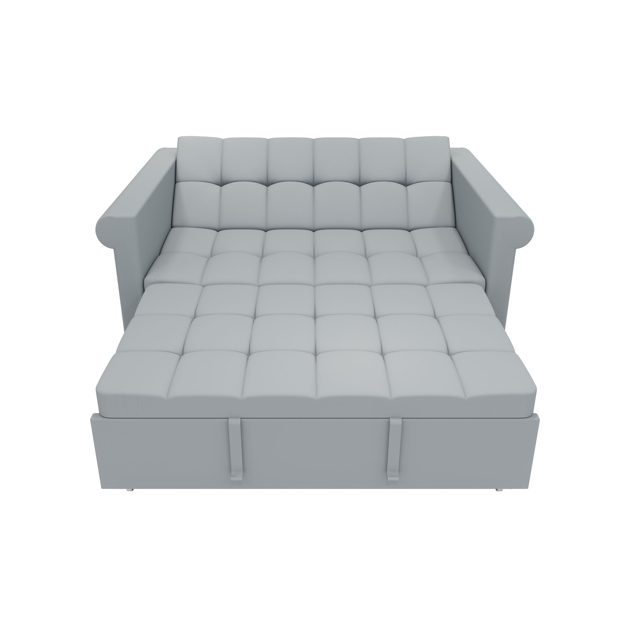 Compact Loveseat With Trundle Sleeper And Storage Pocket - Gray - Best Buy Furniture