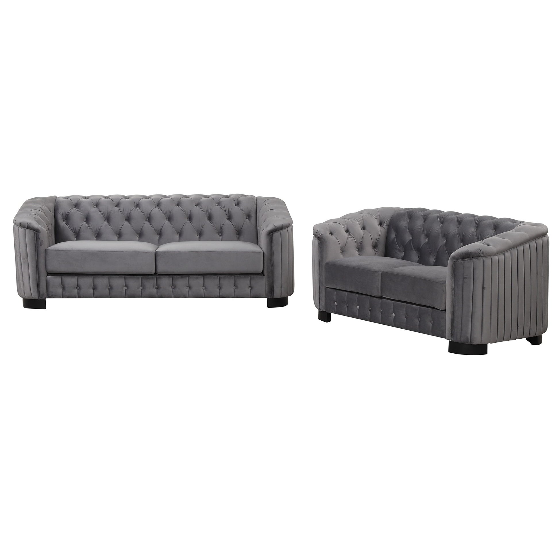 Upholstered 3 Piece Sofa Set With Legs - Best Buy Furniture