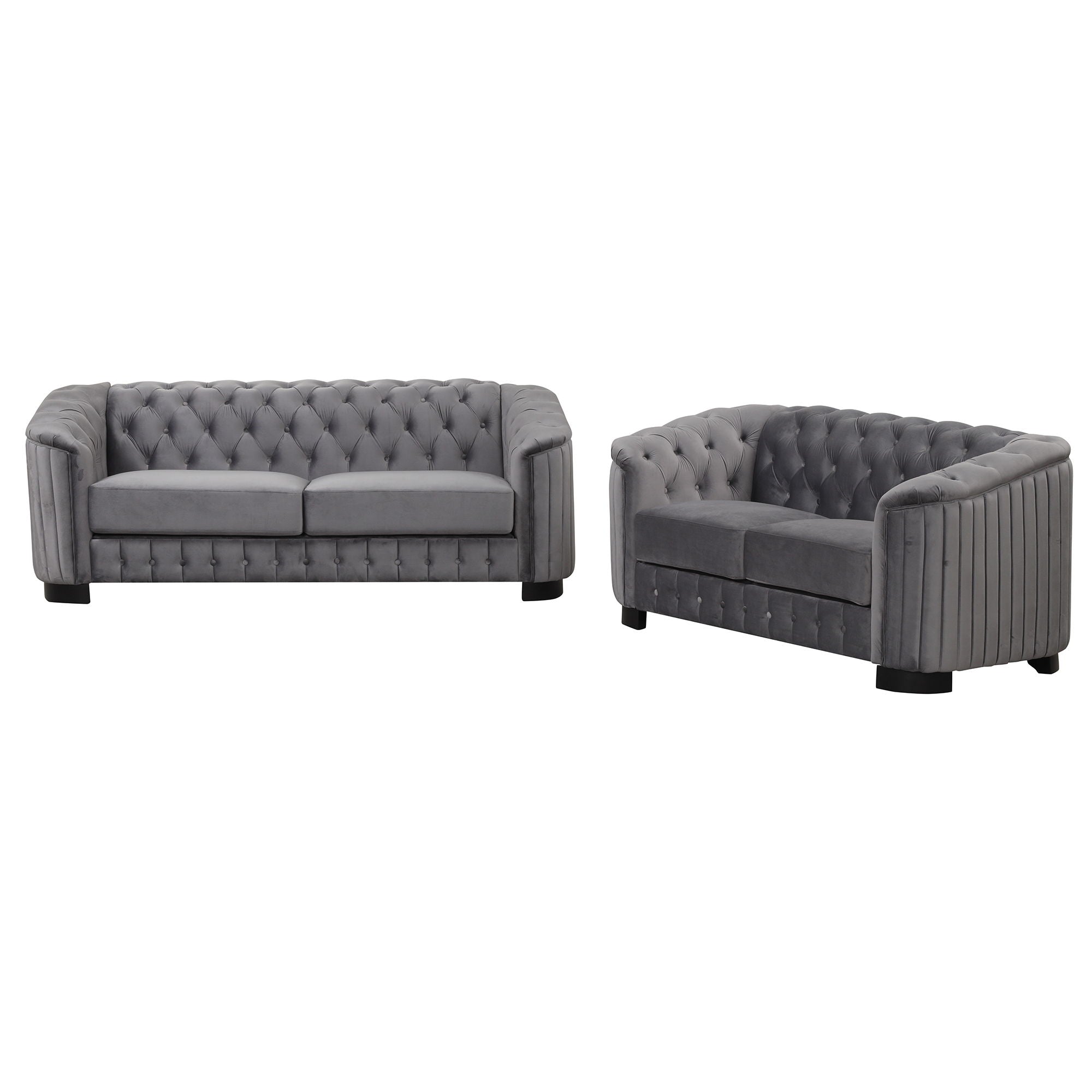 Upholstered 3 Piece Sofa Set With Legs - Best Buy Furniture
