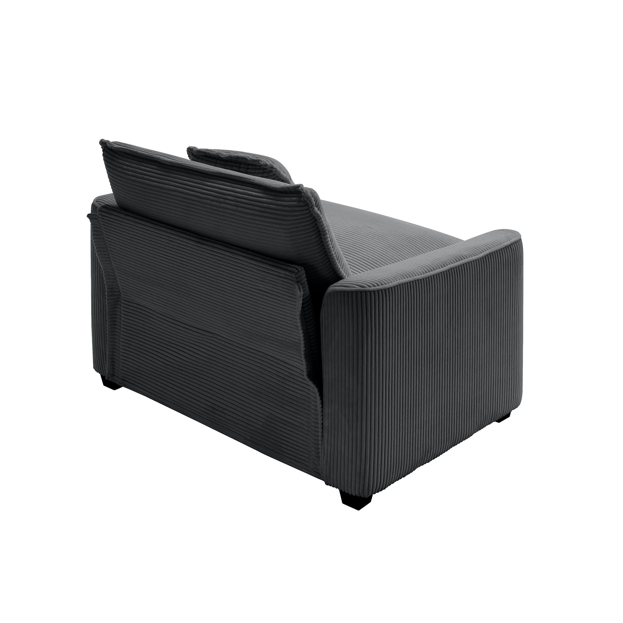 Elegant Corduroy Oversized Sectional Sofa Set With Deep Seats And Flexible Layout - Best Buy Furniture