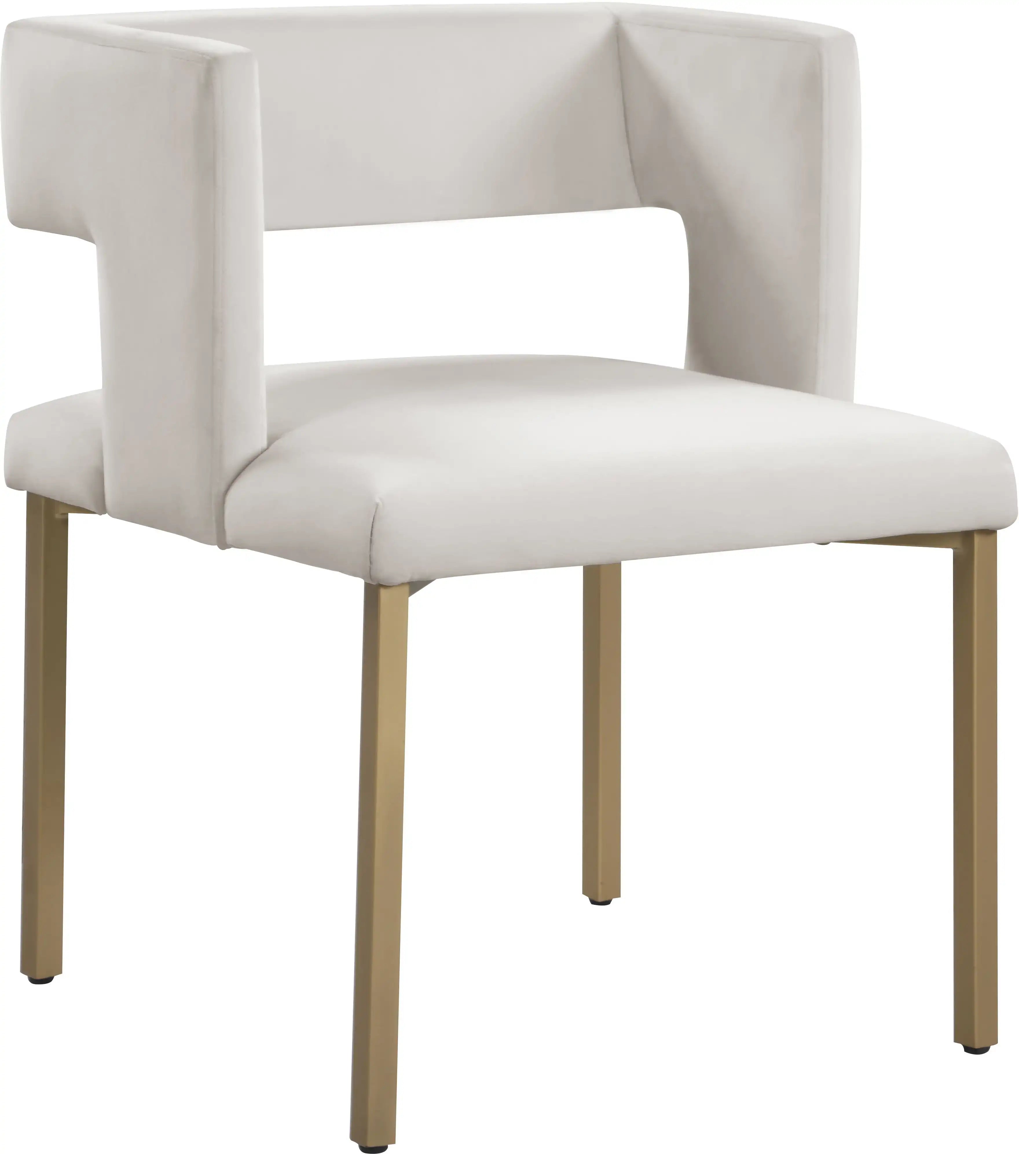 Caleb - Dining Chair with Gold Legs (Set of 2) - Best Buy Furniture