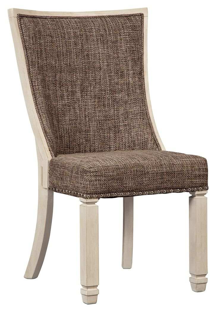 Bolanburg - Dining UPH Side Chair (Set of 2) - Lattice Back - Brown / Beige - Best Buy Furniture