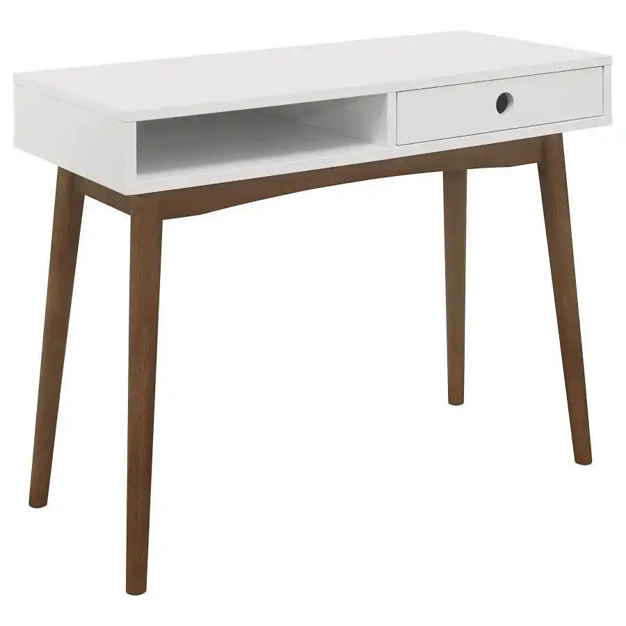 Bradenton - 1-Drawer Wood Writing Desk - White - Best Buy Furniture
