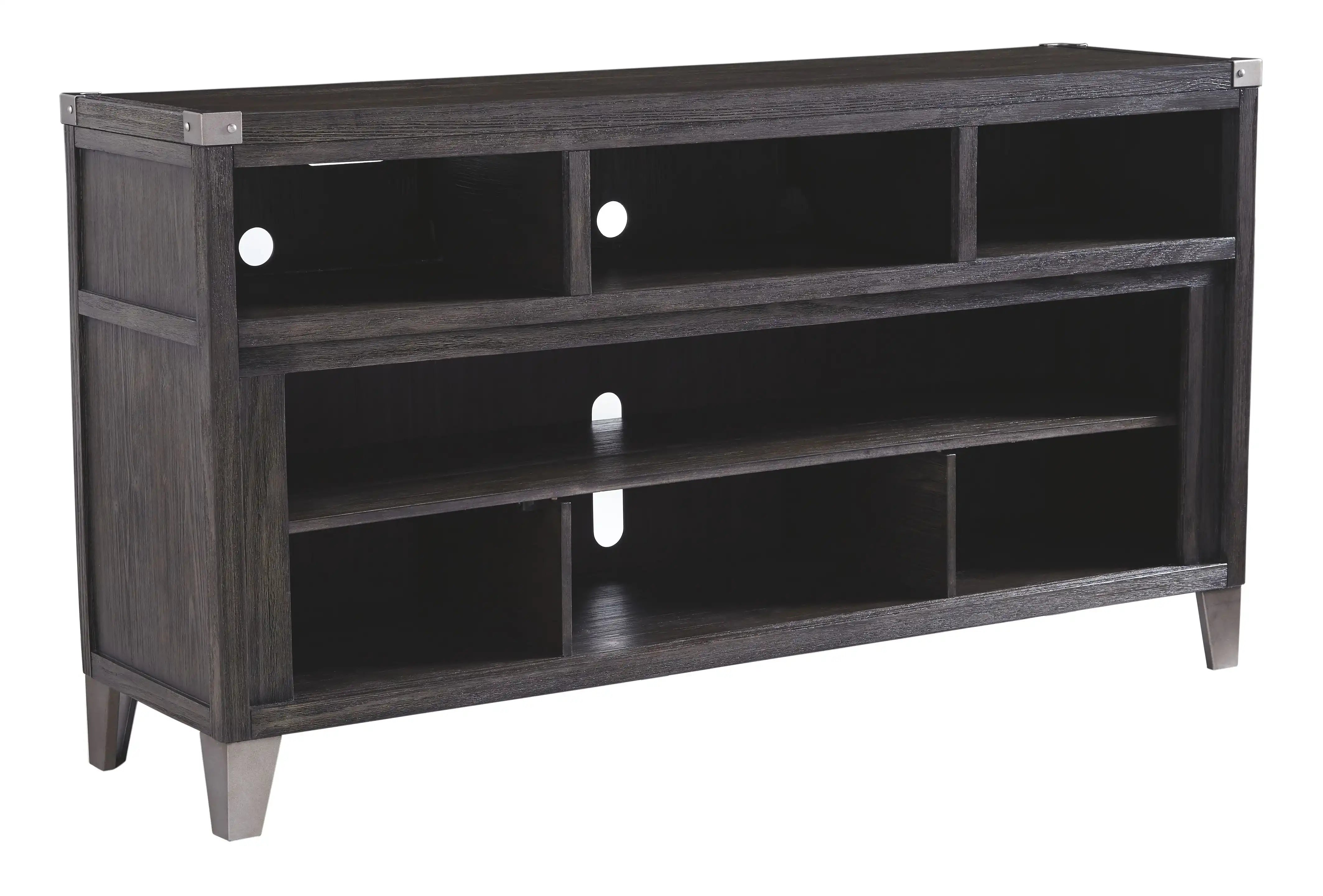 Todoe - LG TV Stand w/Fireplace Option - Gray - Best Buy Furniture