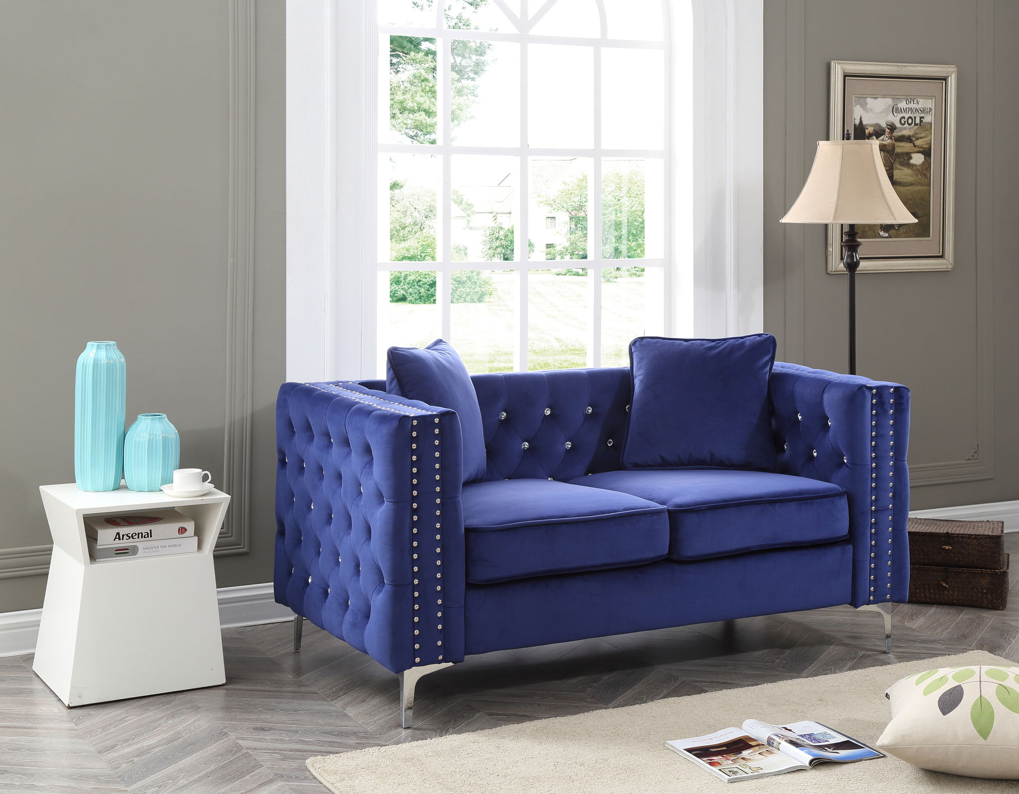 Elegant Track Arm Loveseat - Best Buy Furniture