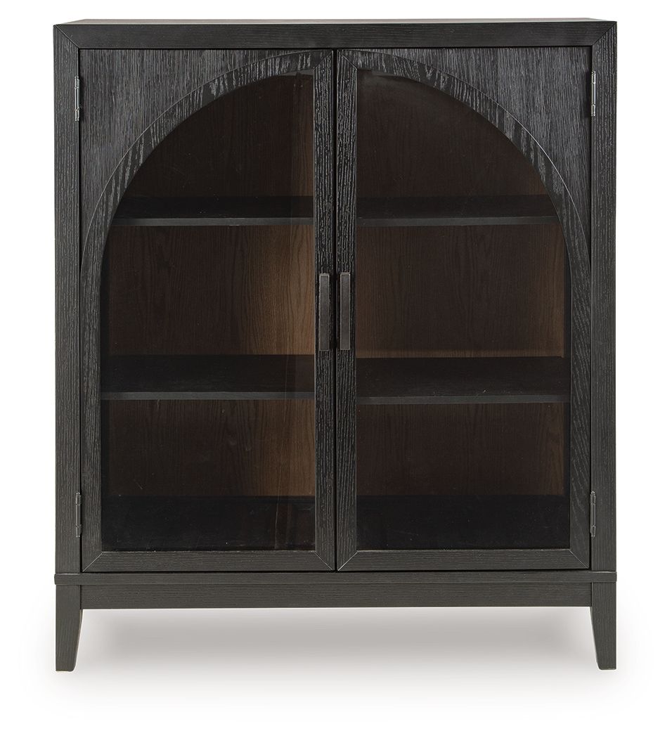 Armenleigh - Bar Cabinet - Black / Brown - Best Buy Furniture