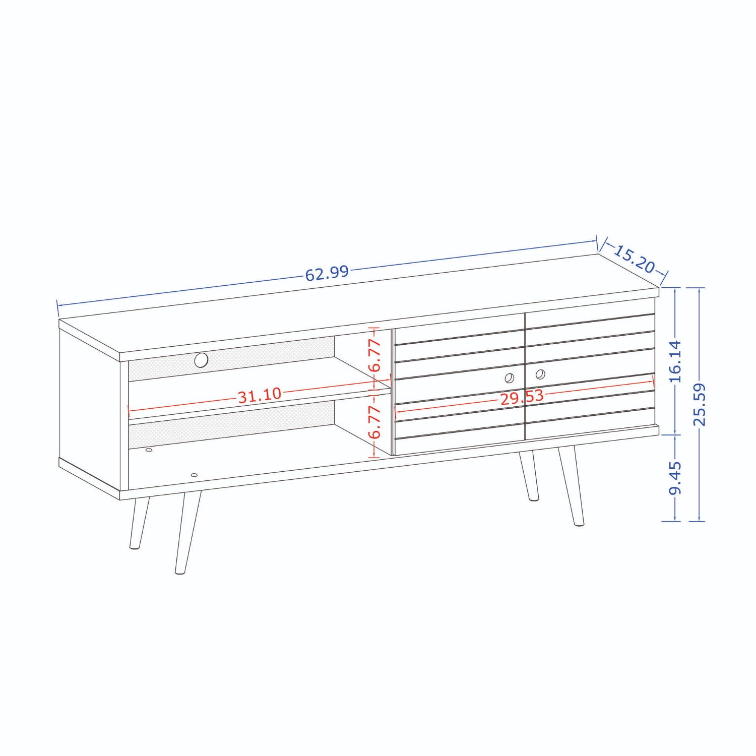 Liberty - TV Stand With For 46" - 60" TVs