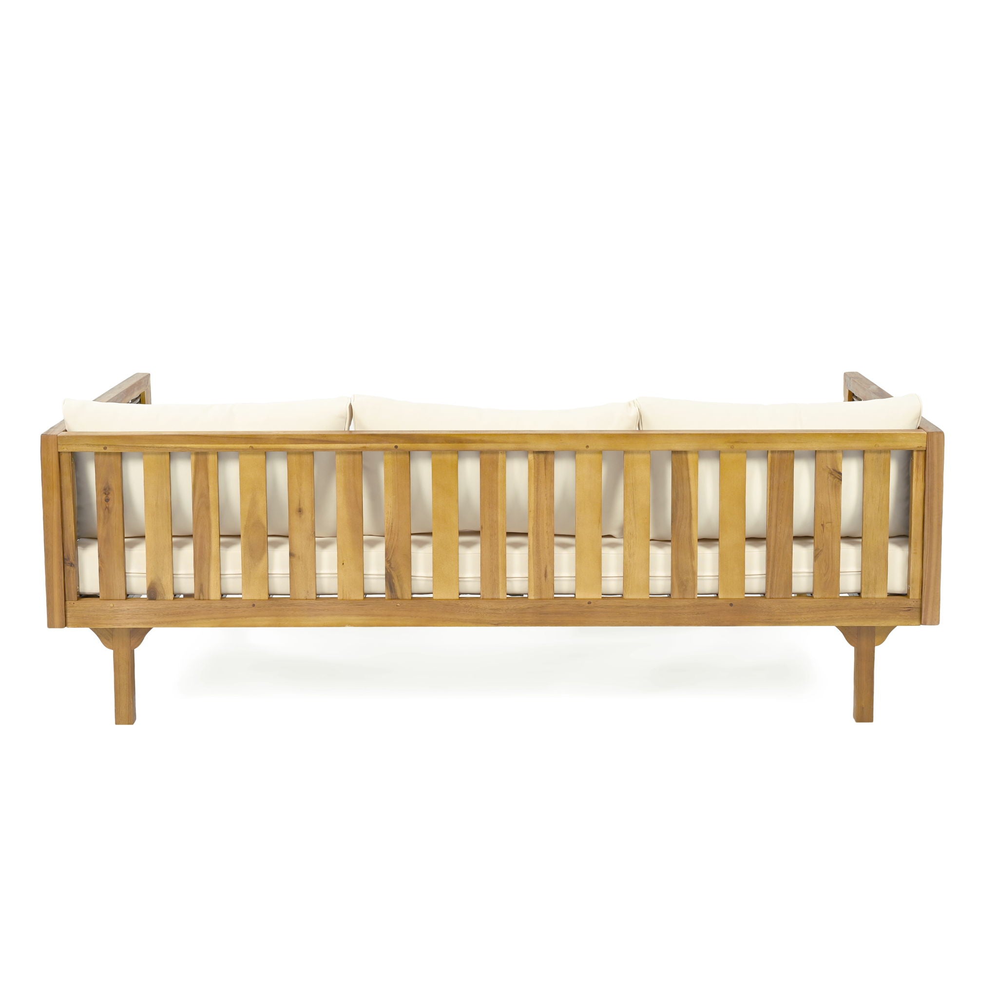 Claremont - 3 Seater Daybed Teak Acacia Wood Water Resistant Cushions - Best Buy Furniture