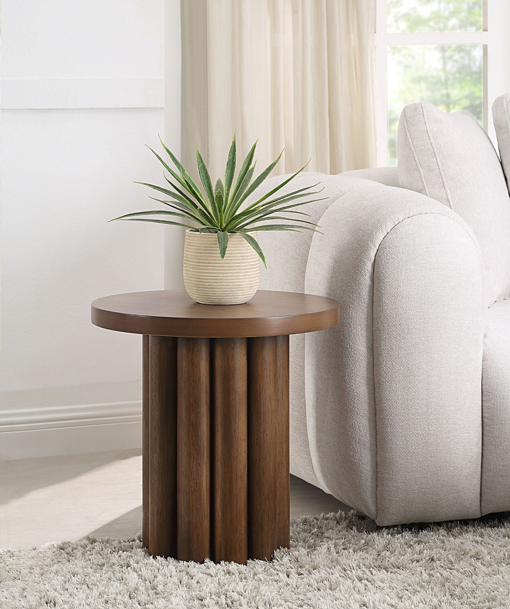 Loanna - Wooden Color End Table - Brown - Best Buy Furniture