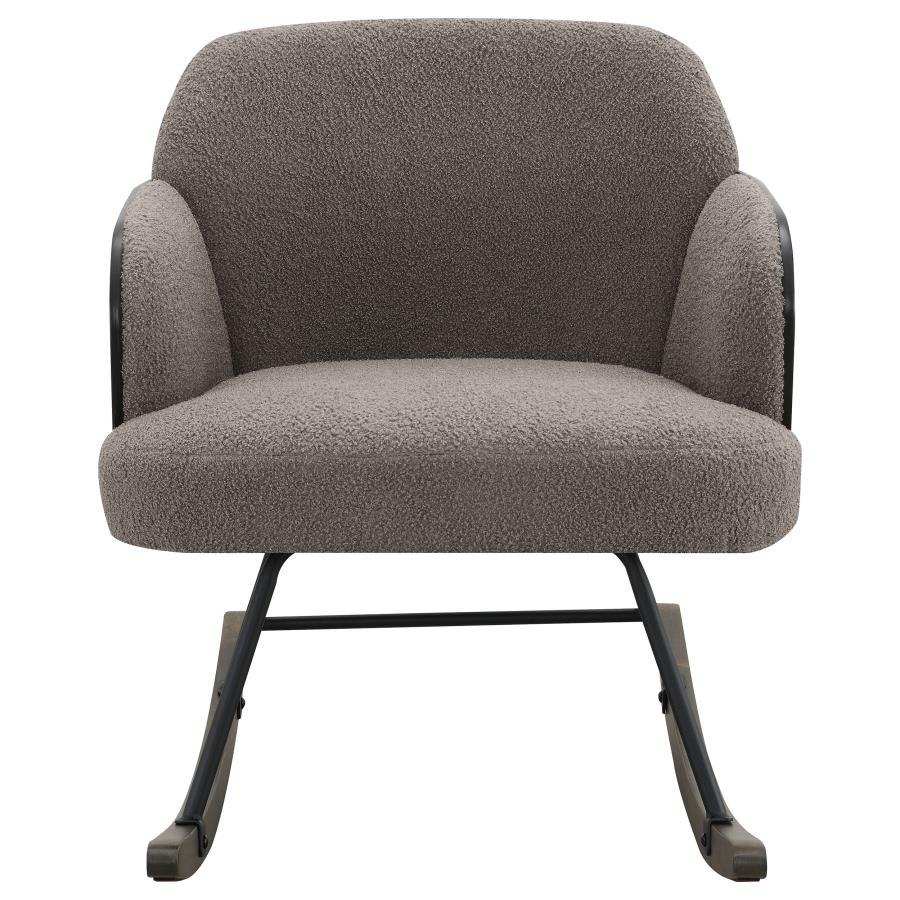 Paige - Boucle Upholstered Mid Back Rocking Chair - Best Buy Furniture