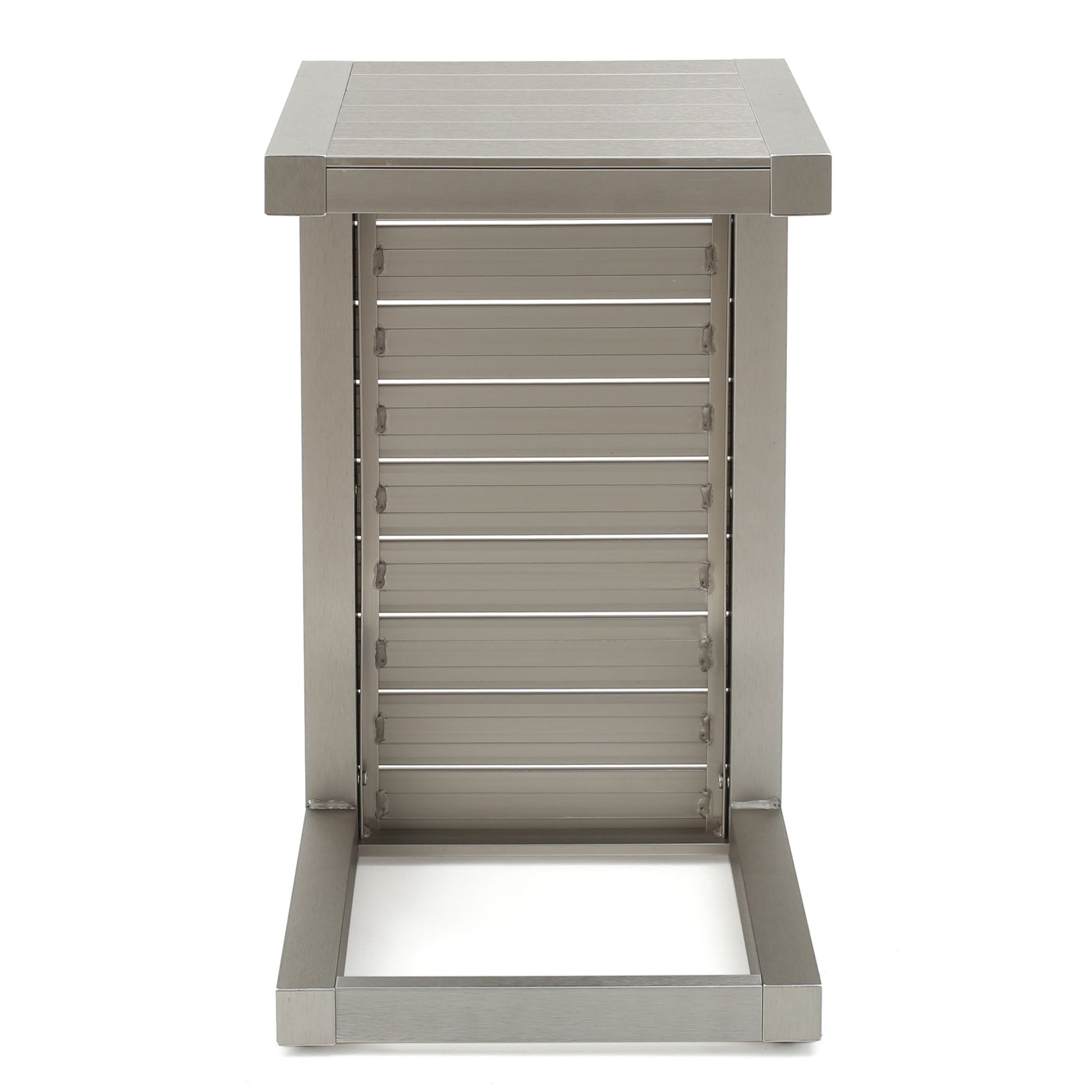 Aluminum Outdoor C - Shaped Side Table For Patio - Best Buy Furniture