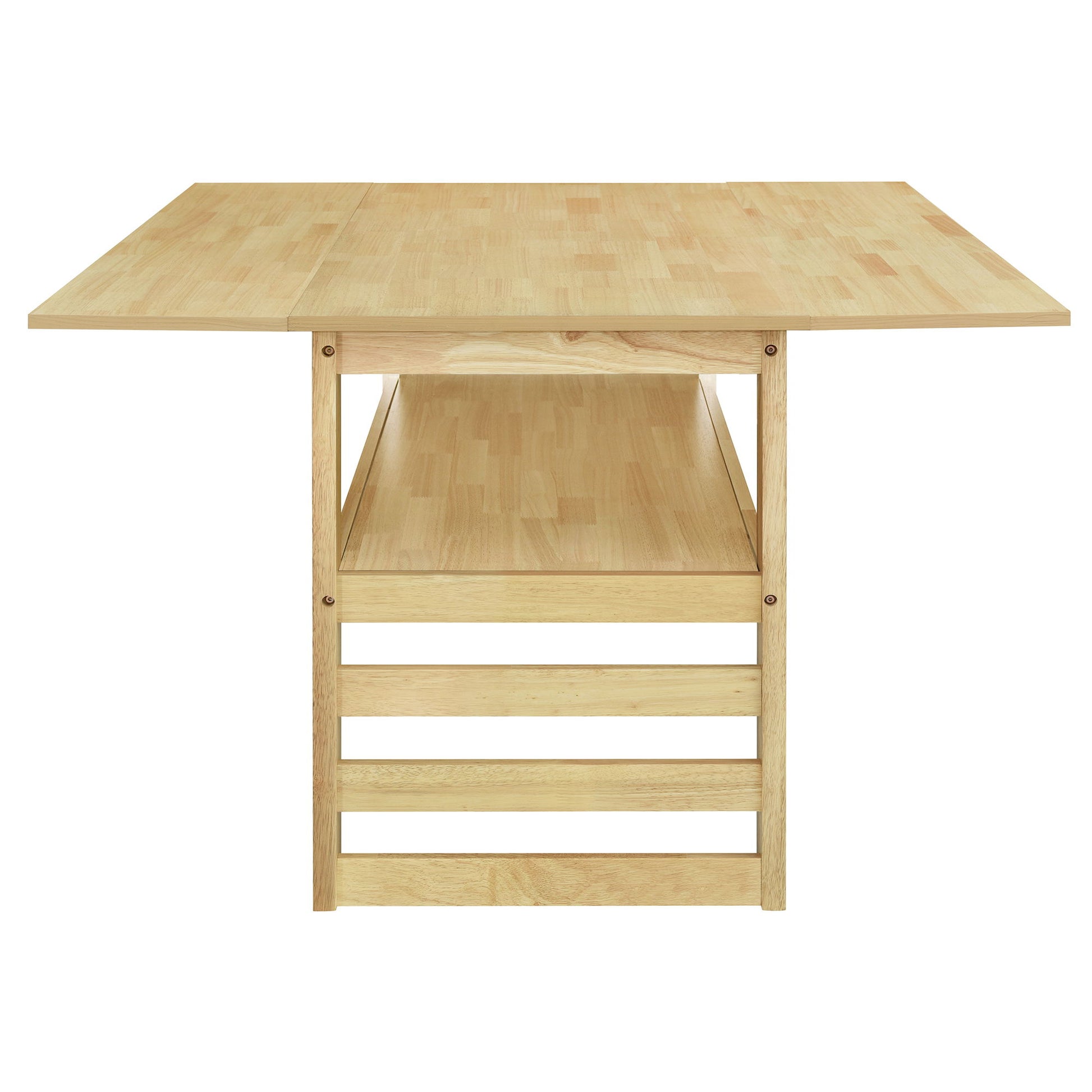 5 Piece Extendable Wood Square Dining Table Set With 2 Drop Leaves - Best Buy Furniture