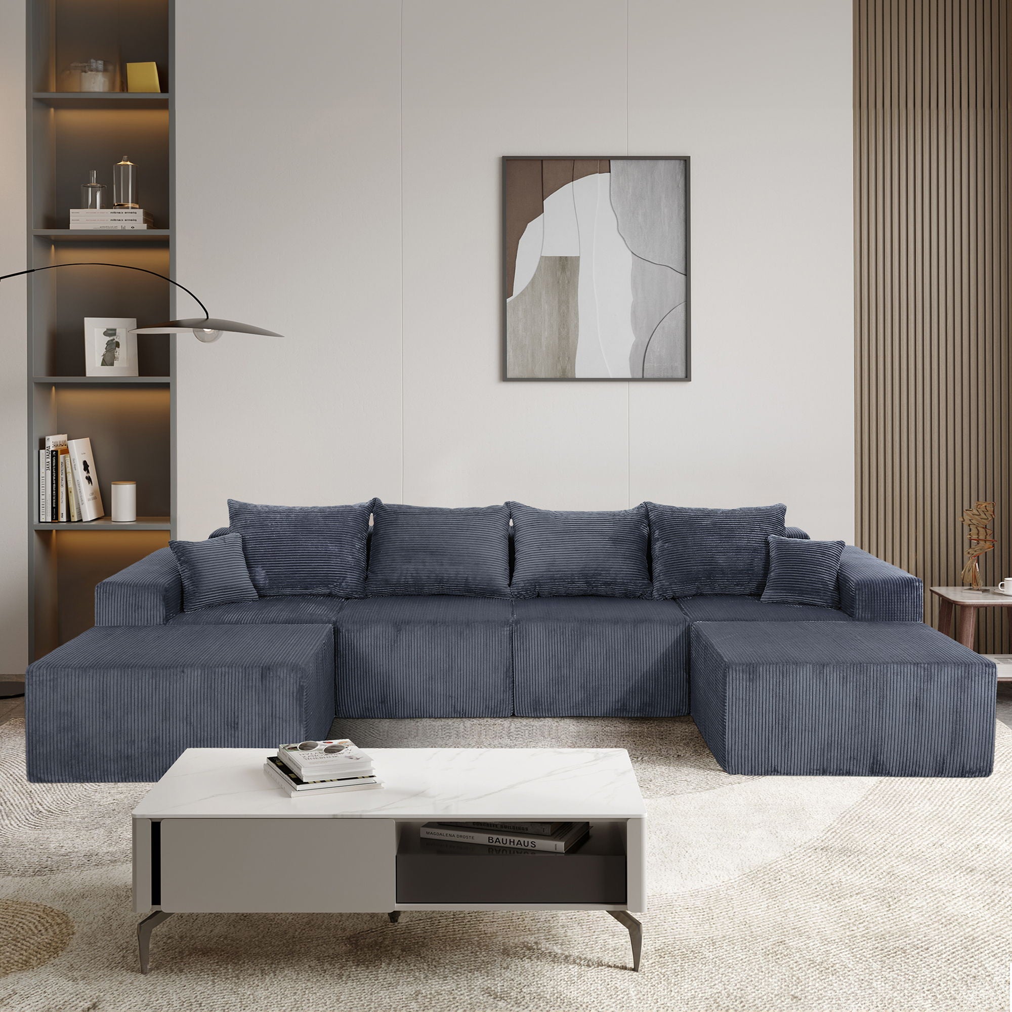 Modular Sectional Sofa, Convertible Couch With Chaise Corduroy - Best Buy Furniture