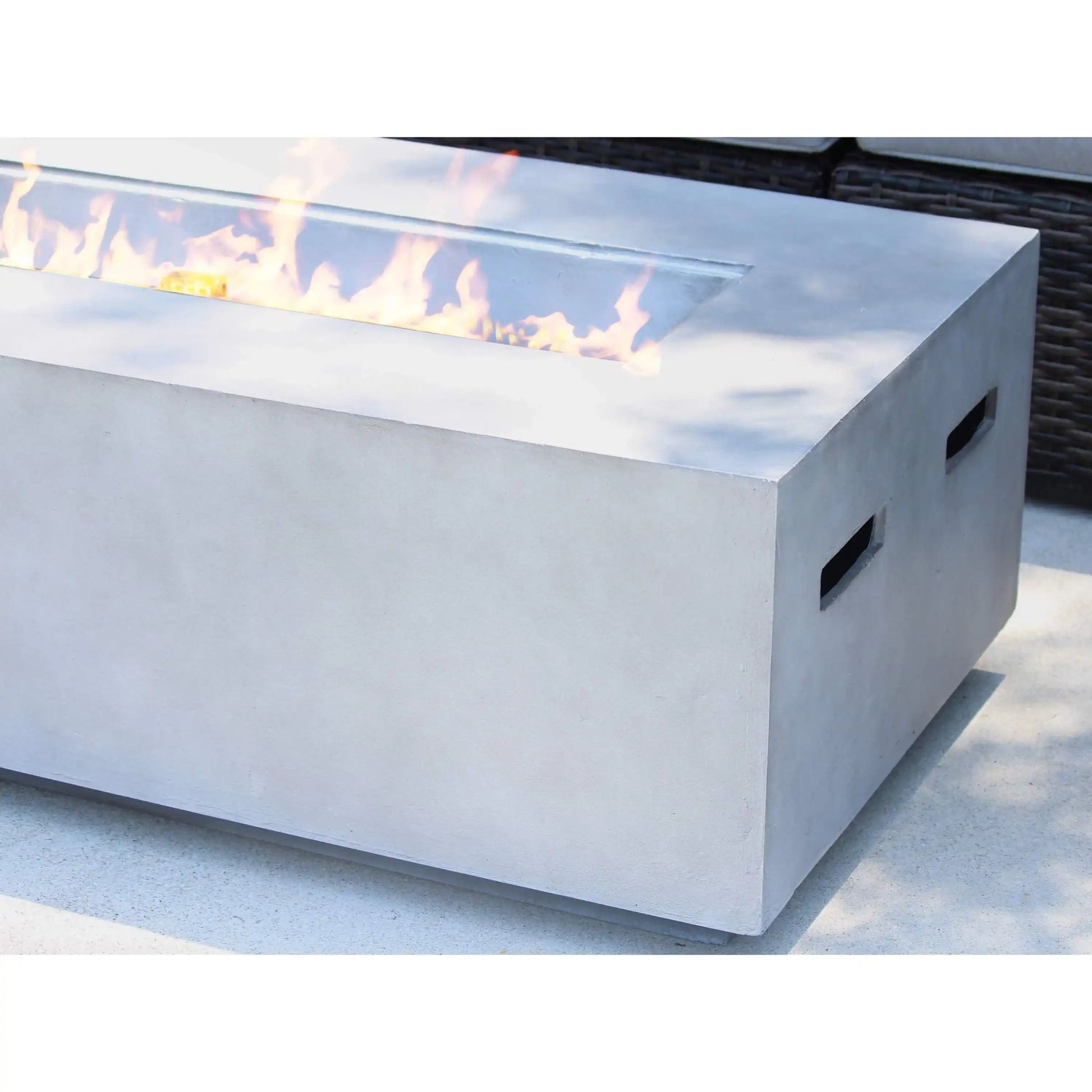 Concrete Propane Outdoor Fire Pit Table - Best Buy Furniture