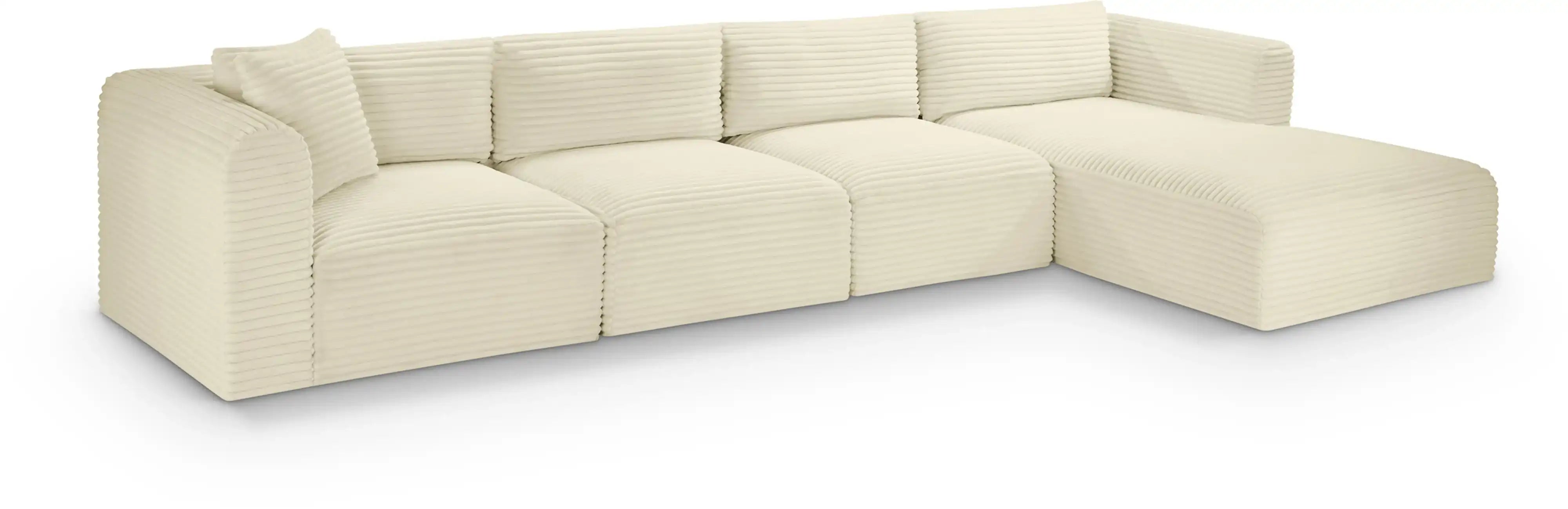 Shaggy - 4 Piece Modular Sectional - Best Buy Furniture