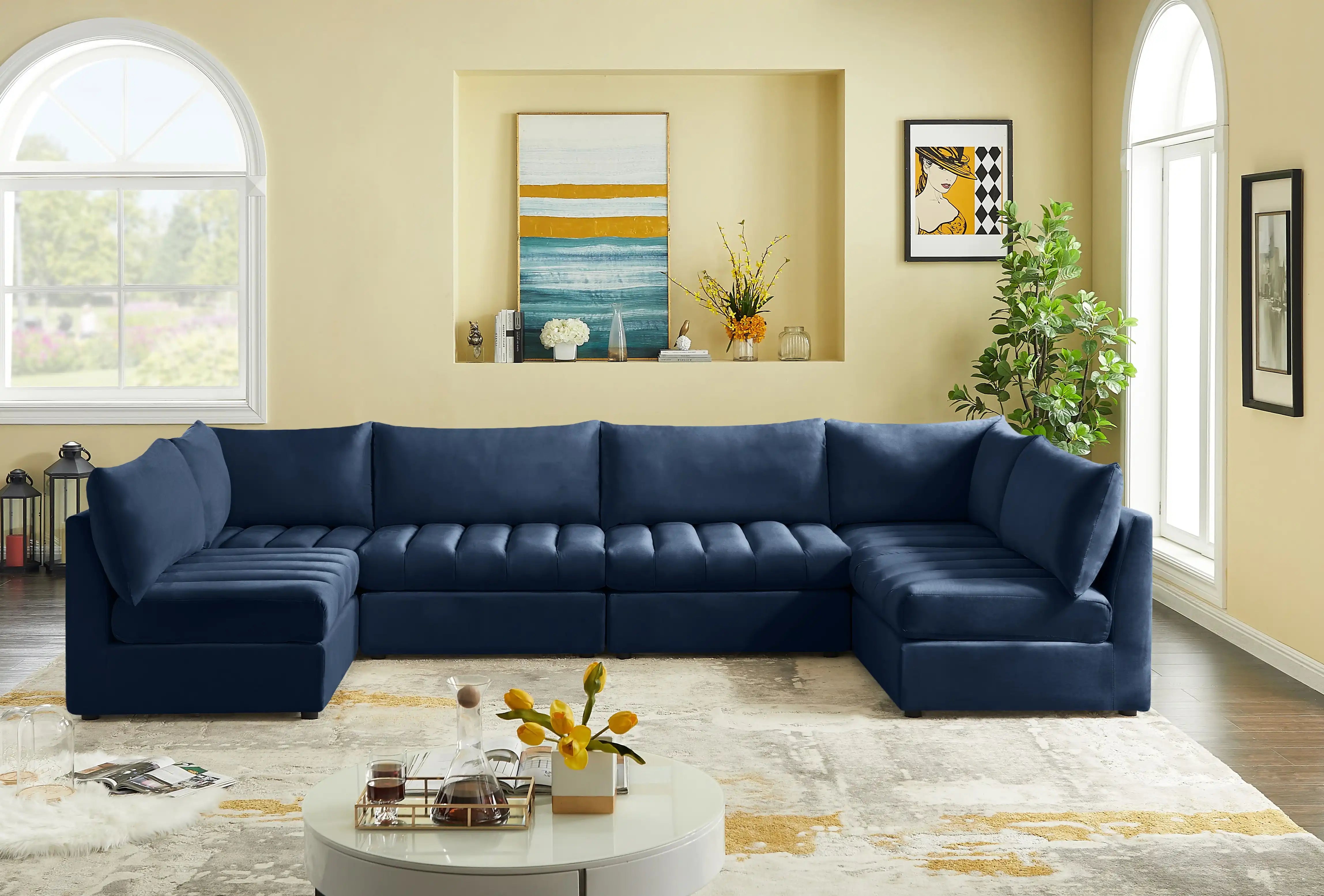 Jacob - Modular U-Shaped Sectional 6 Piece - Best Buy Furniture