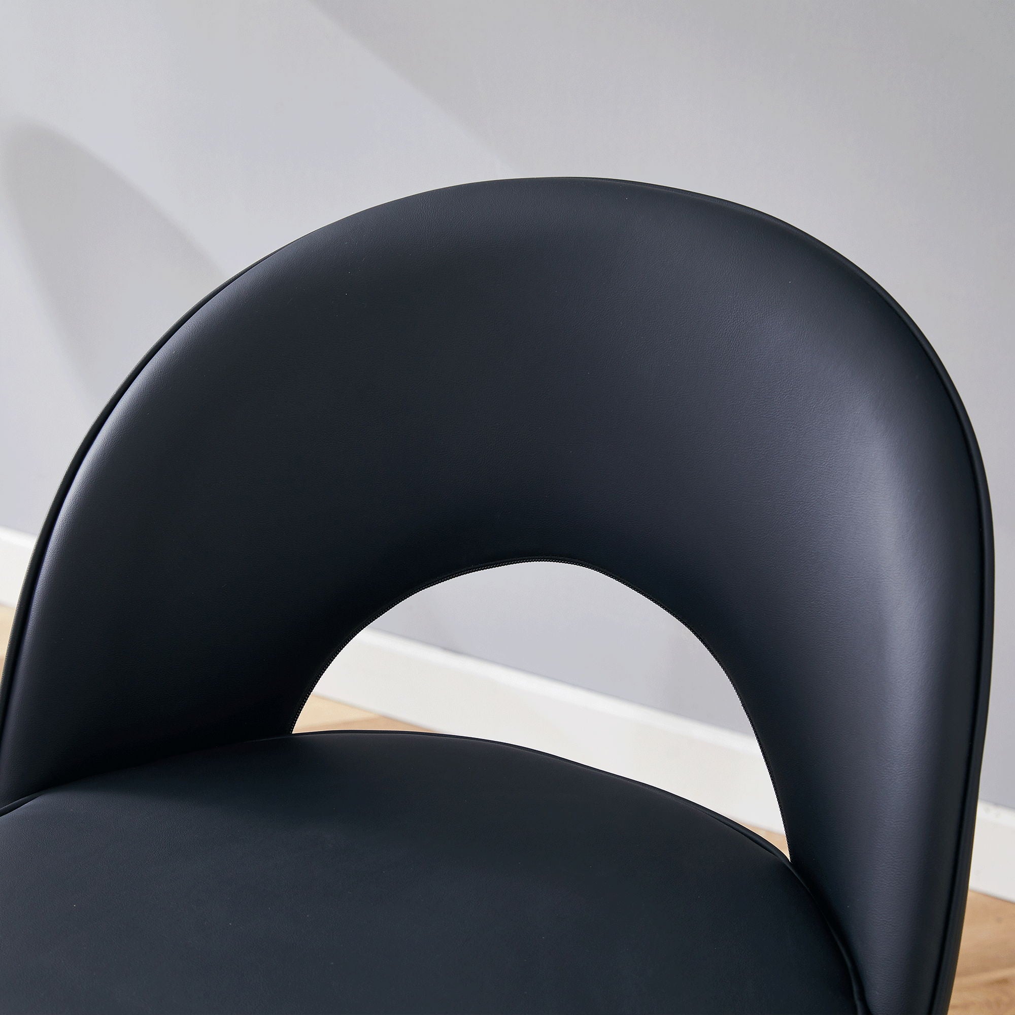 Modern Upholstered 360° Rotatable Bar Chair With Metal Legs For Dining Room (Set of 2) - Best Buy Furniture